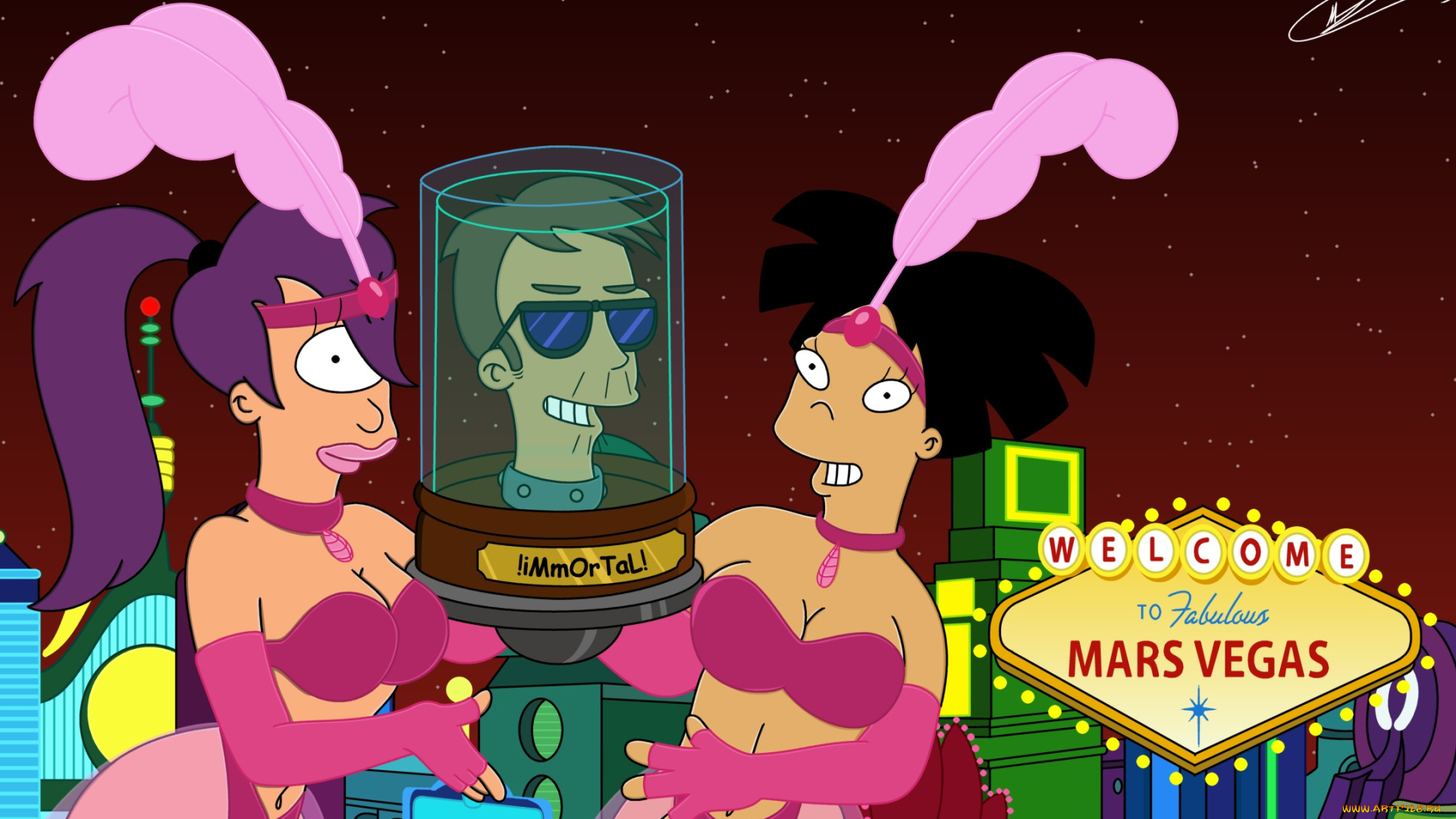 мультфильмы, futurama, персонажи