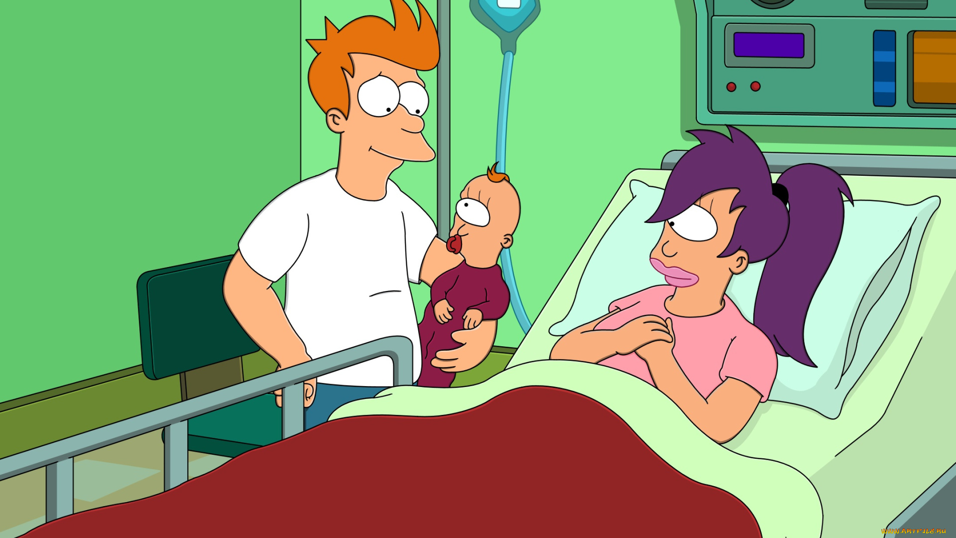 мультфильмы, futurama, персонажи, больница