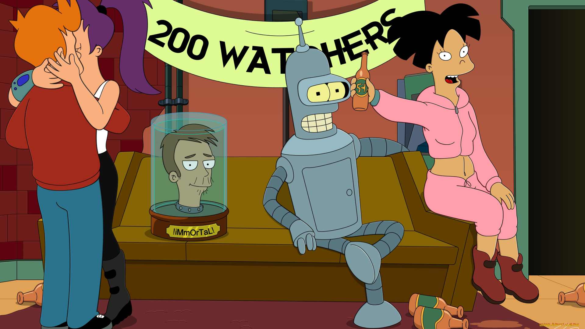 мультфильмы, futurama, робот