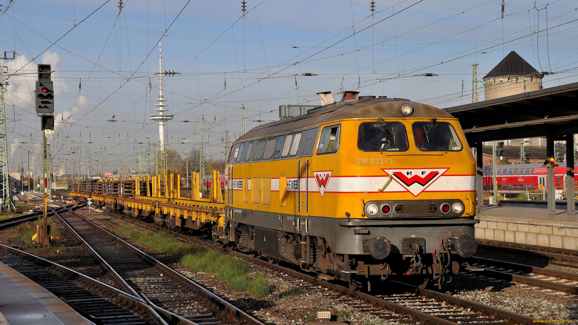 техника, поезда, рельсы, дорога, железная, состав, локомотив