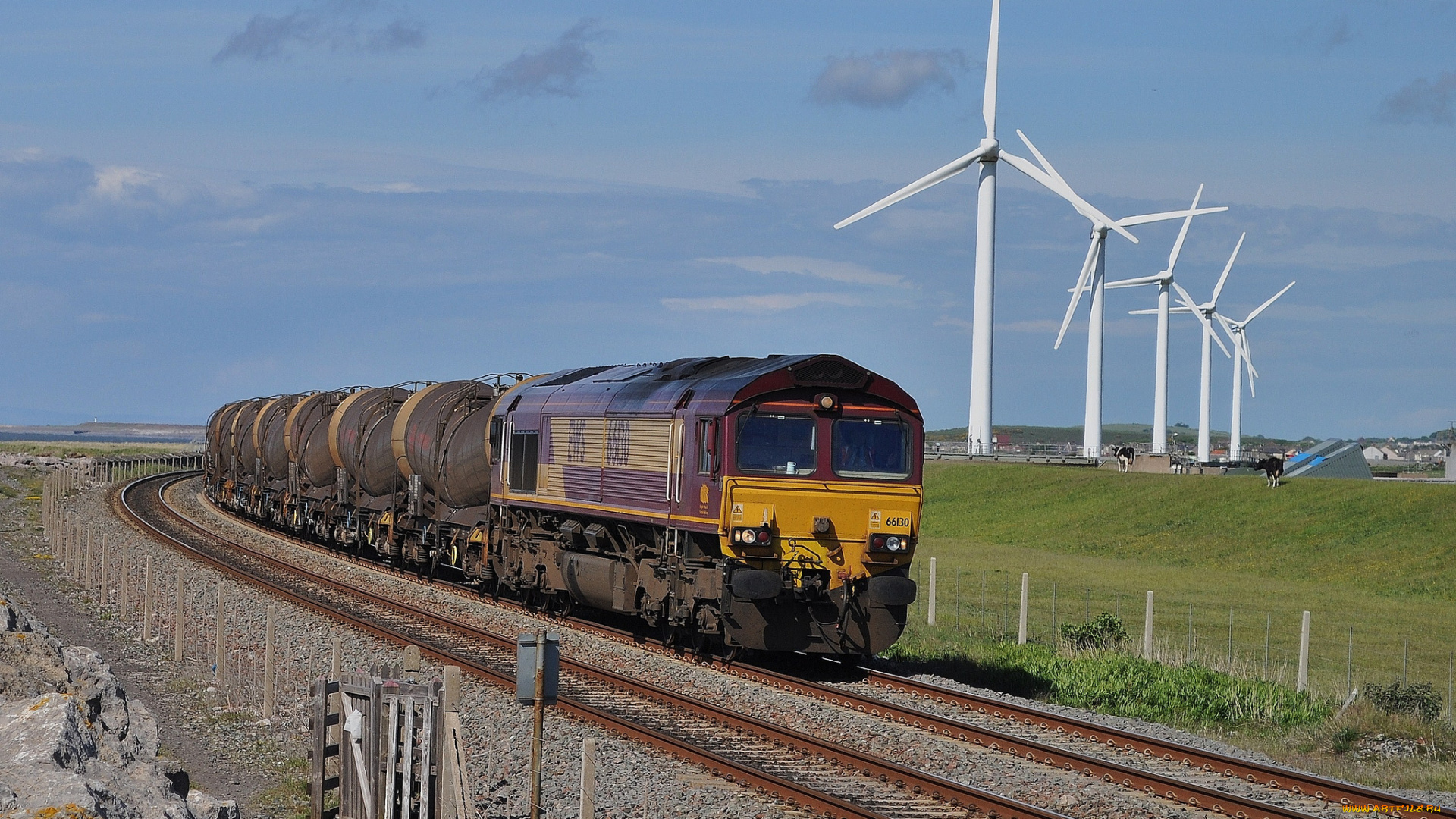 техника, поезда, рельсы, дорога, железная, состав, локомотив