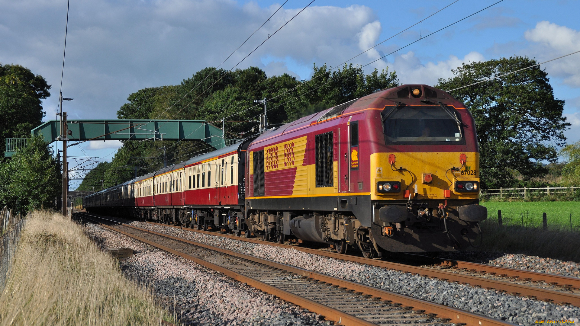 техника, поезда, состав, рельсы, локомотив, дорога, железная