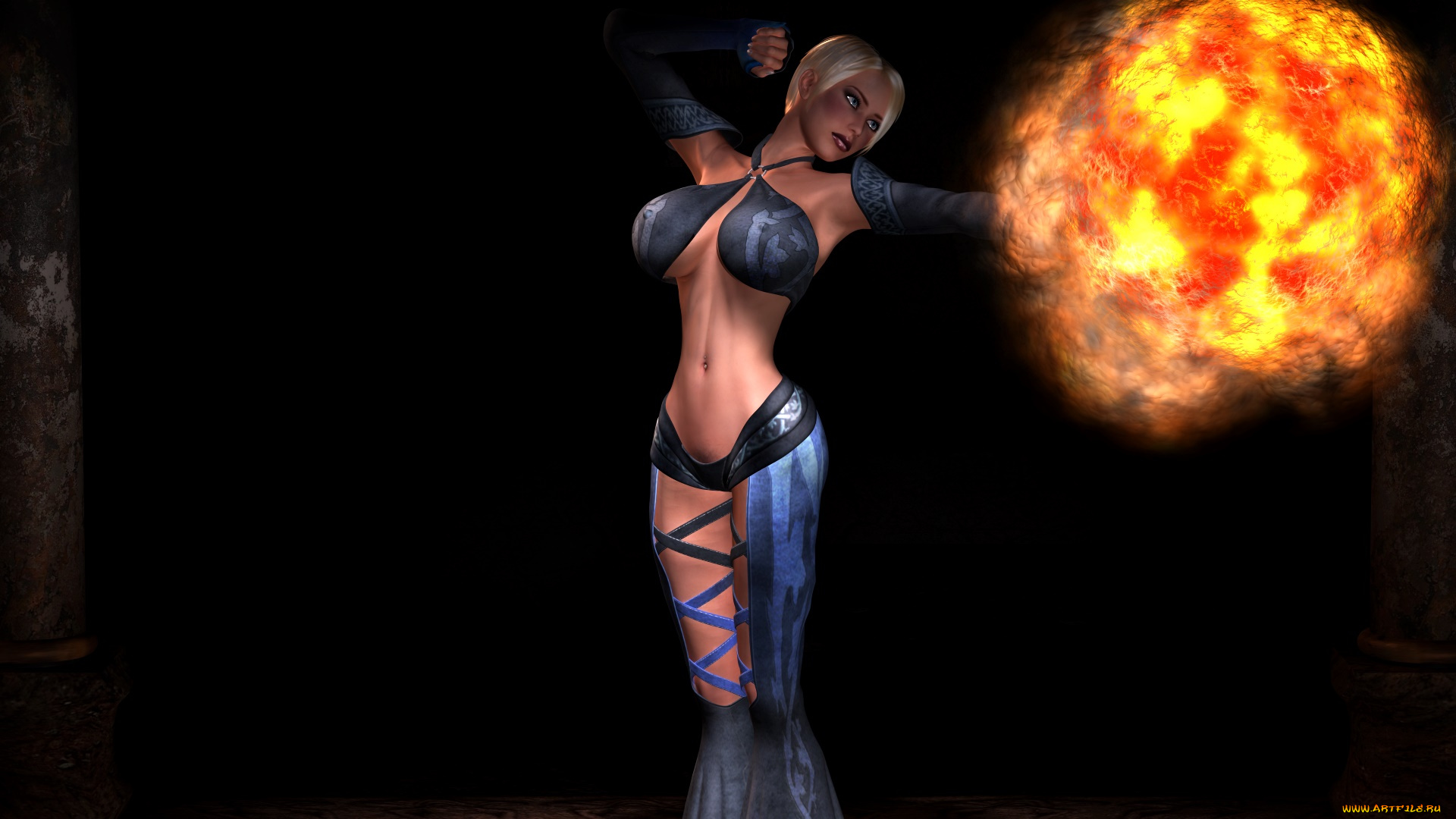 видео, игры, dark, heresy, магия, фон, взгляд, девушка