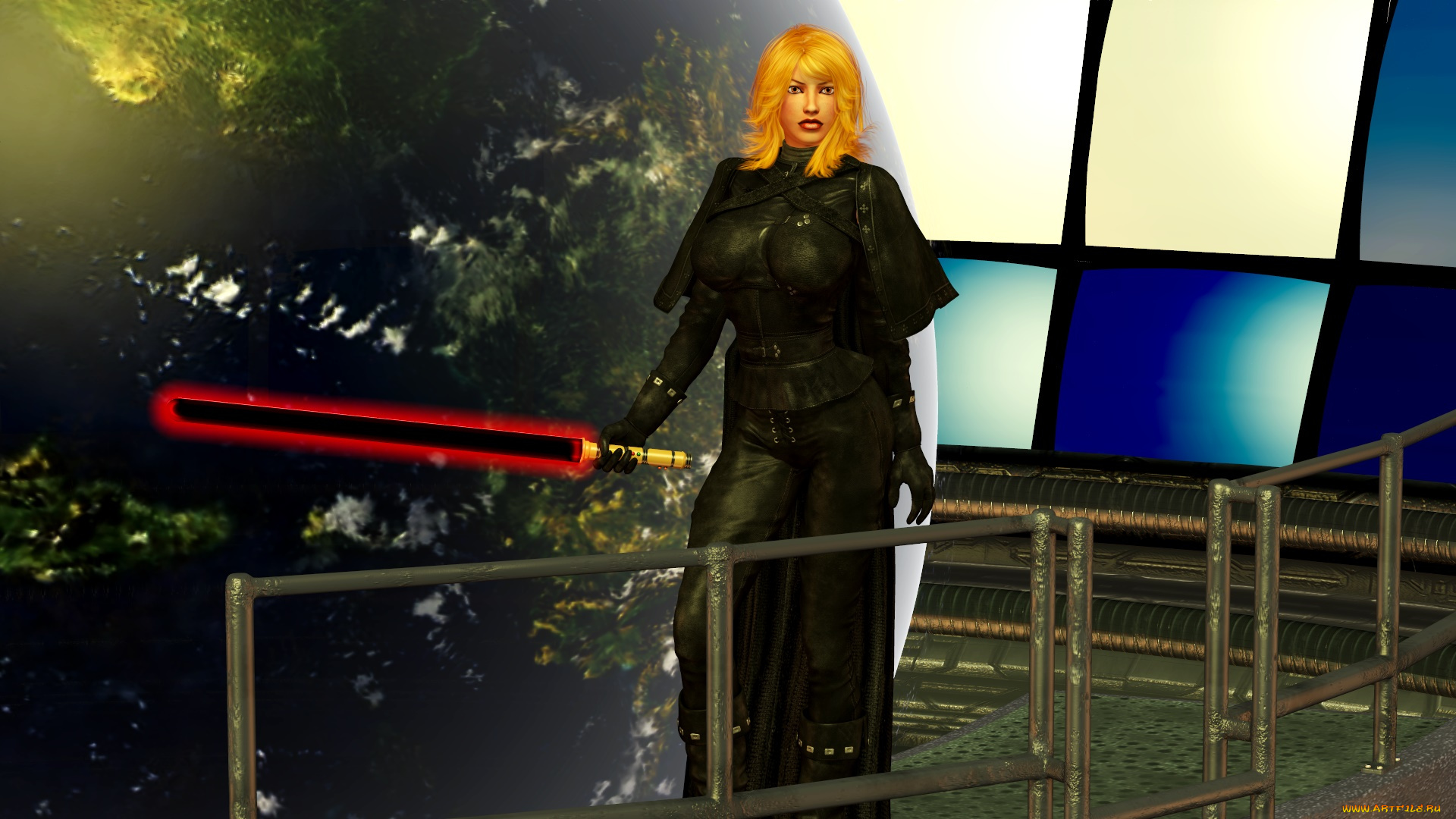 видео, игры, dark, heresy, оружие, фон, взгляд, девушка