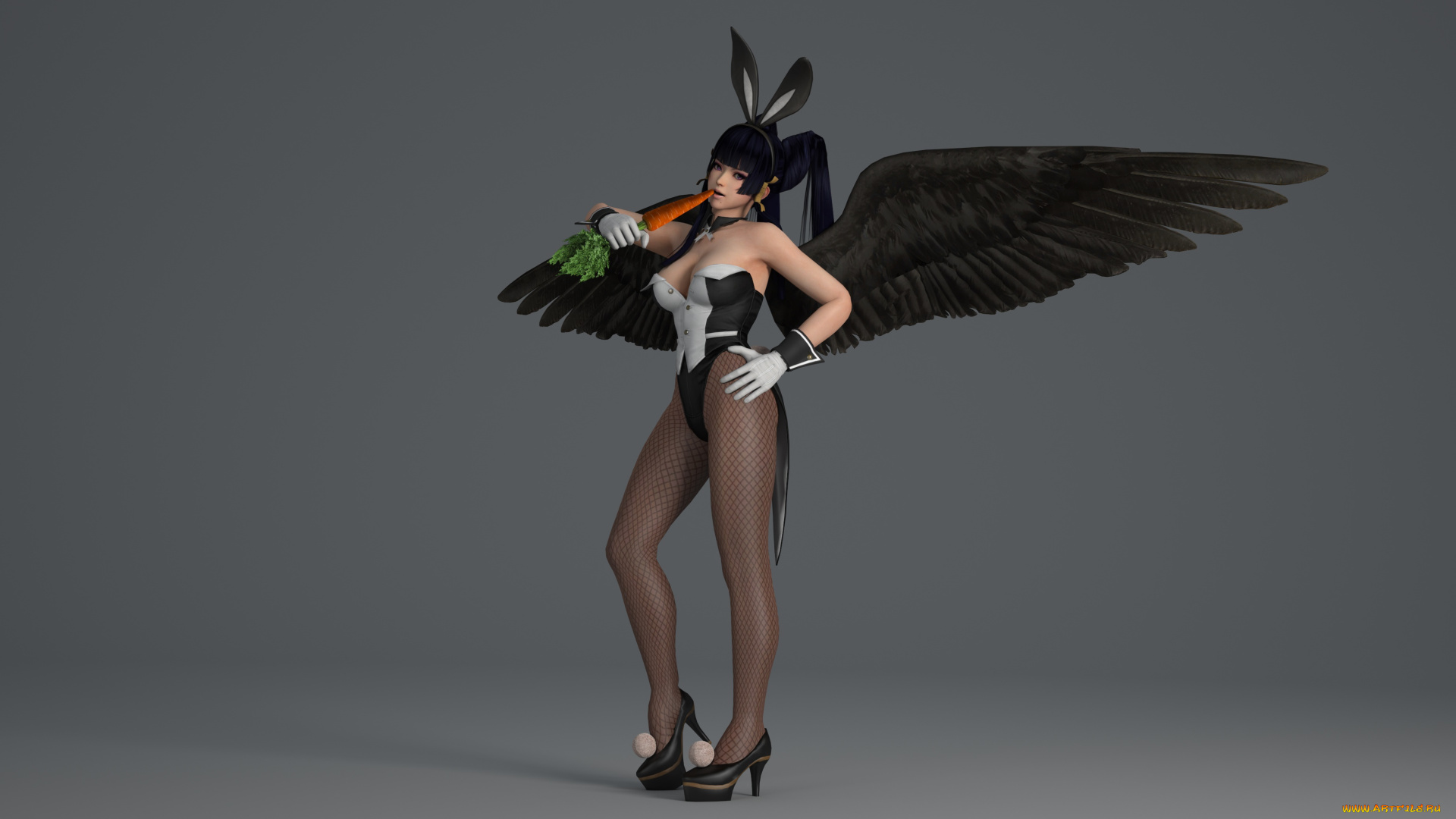 видео, игры, dead, or, alive, 5, , ultimate, взгляд, девушка, демон, фон