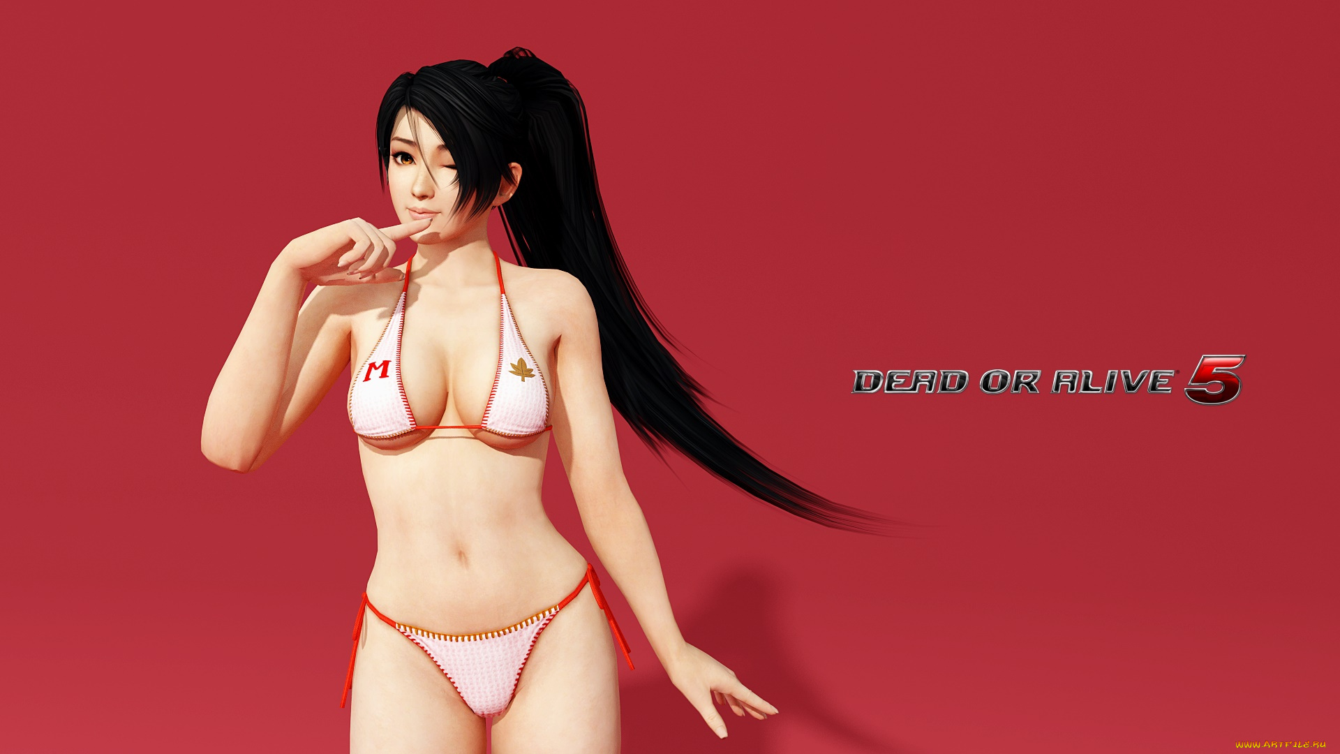 видео, игры, dead, or, alive, 5, фон, взгляд, девушка