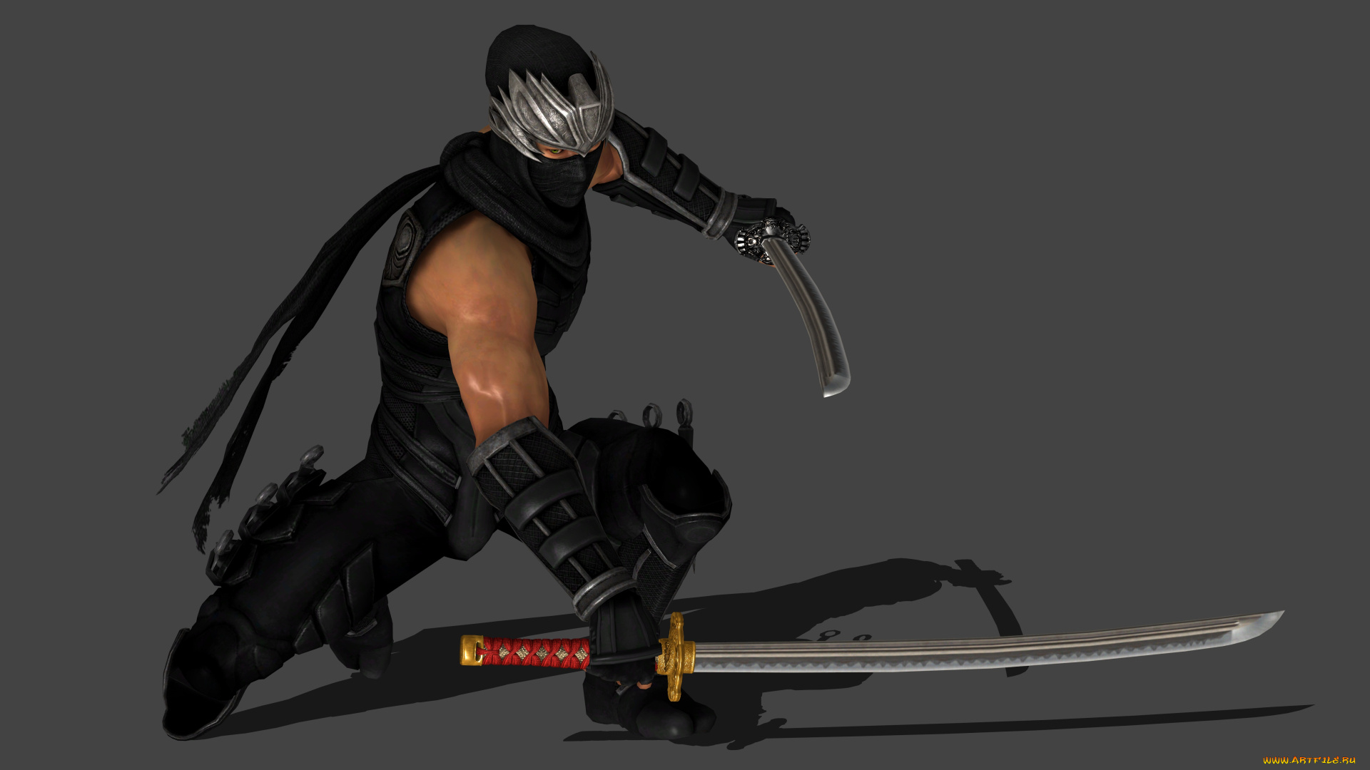 видео, игры, dead, or, alive, 5, оружие, поза, парень