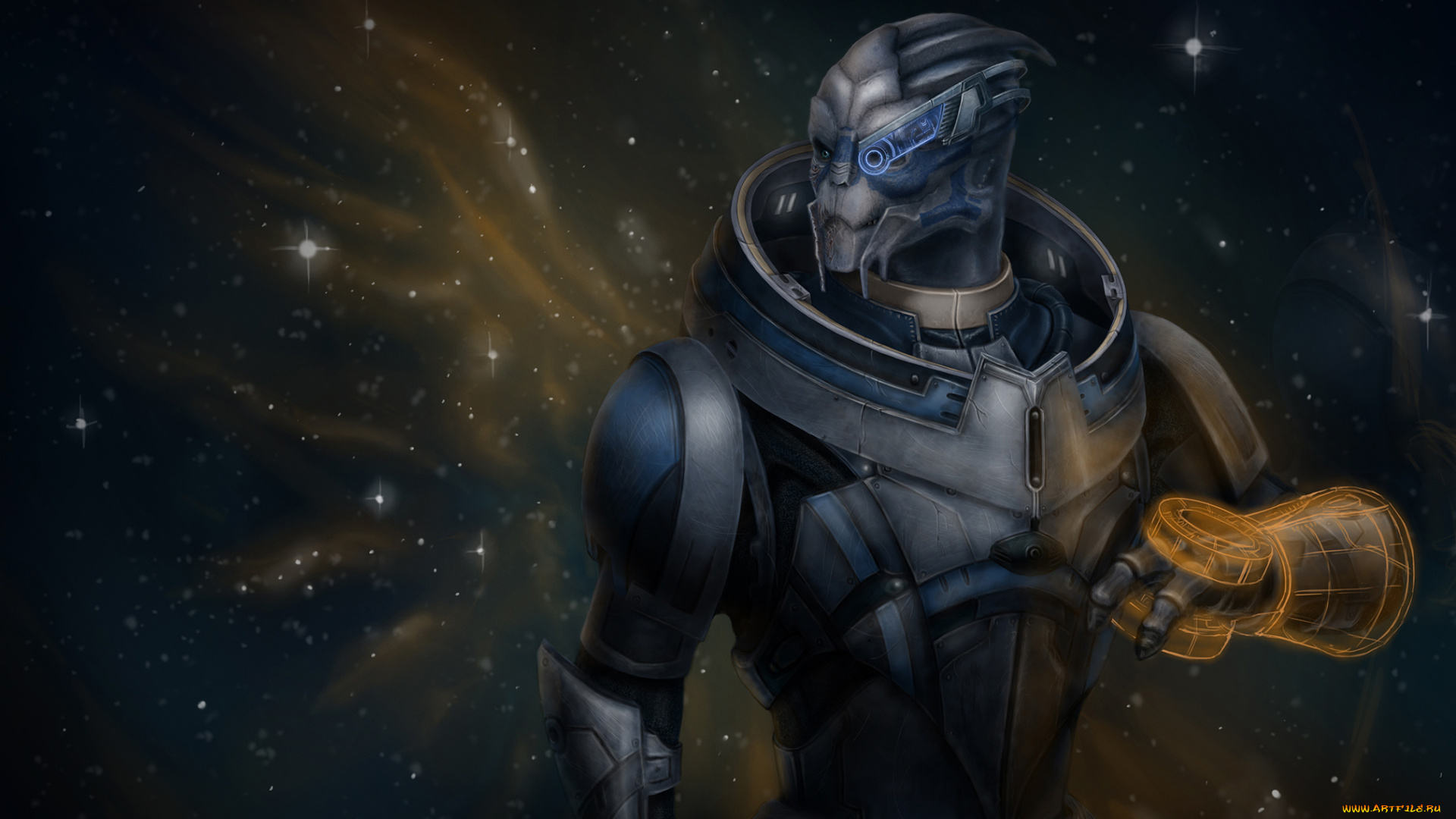 видео, игры, mass, effect, art, c-sec, garrus, vakarian, пришелец, mass, effect, игра