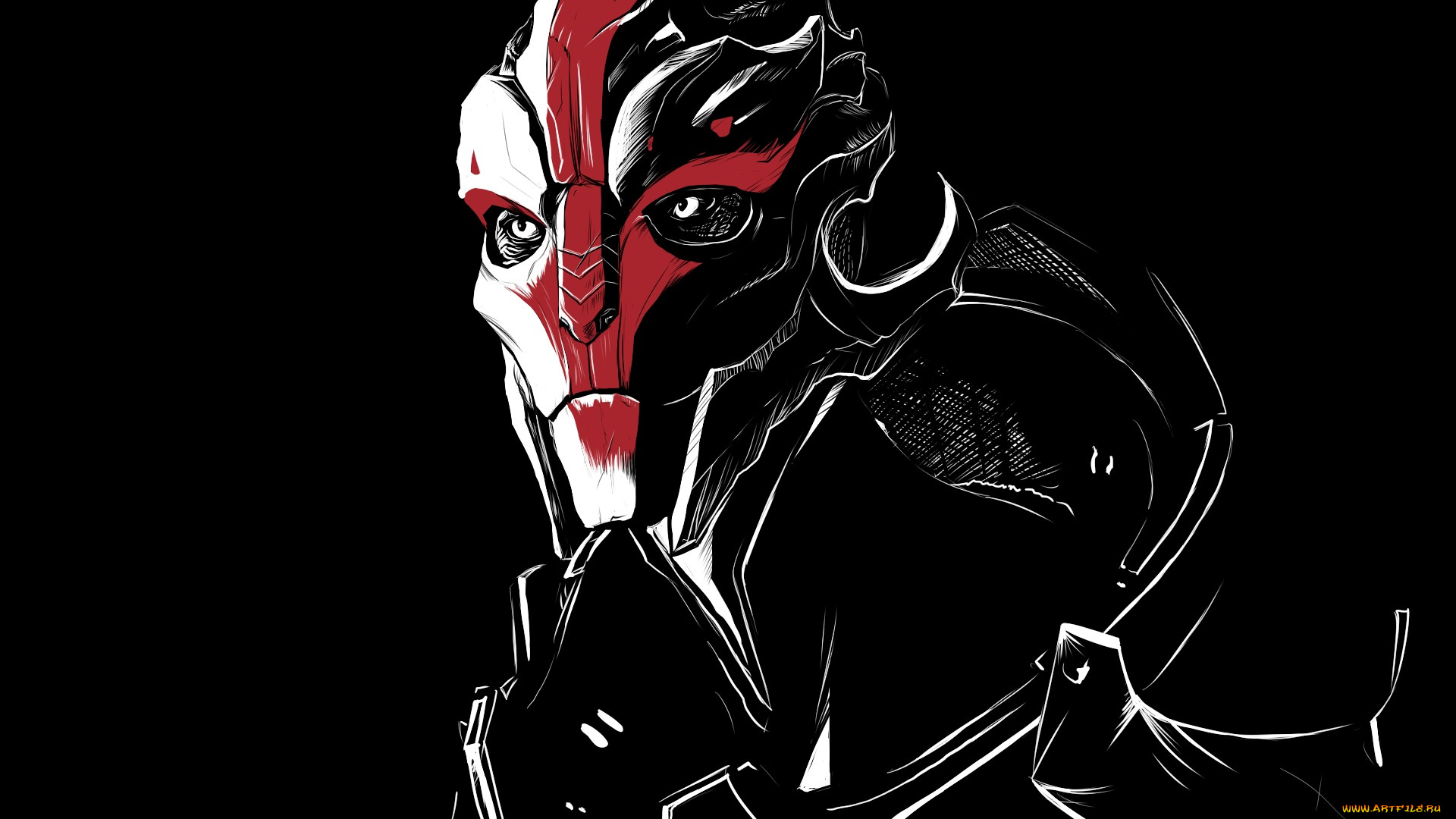 видео, игры, mass, effect, наемник, арт, turian, mass, effect, nyreen, kandros