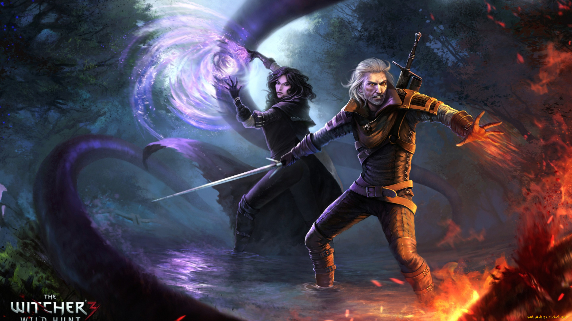 видео, игры, the, witcher, 3, , wild, hunt, магия, ведьмак, маг, yennefer, девушка, art, geralt, of, rivia, vengerberg, the, witcher, 3, wild, hunt, white, wolf, butcher, blaviken