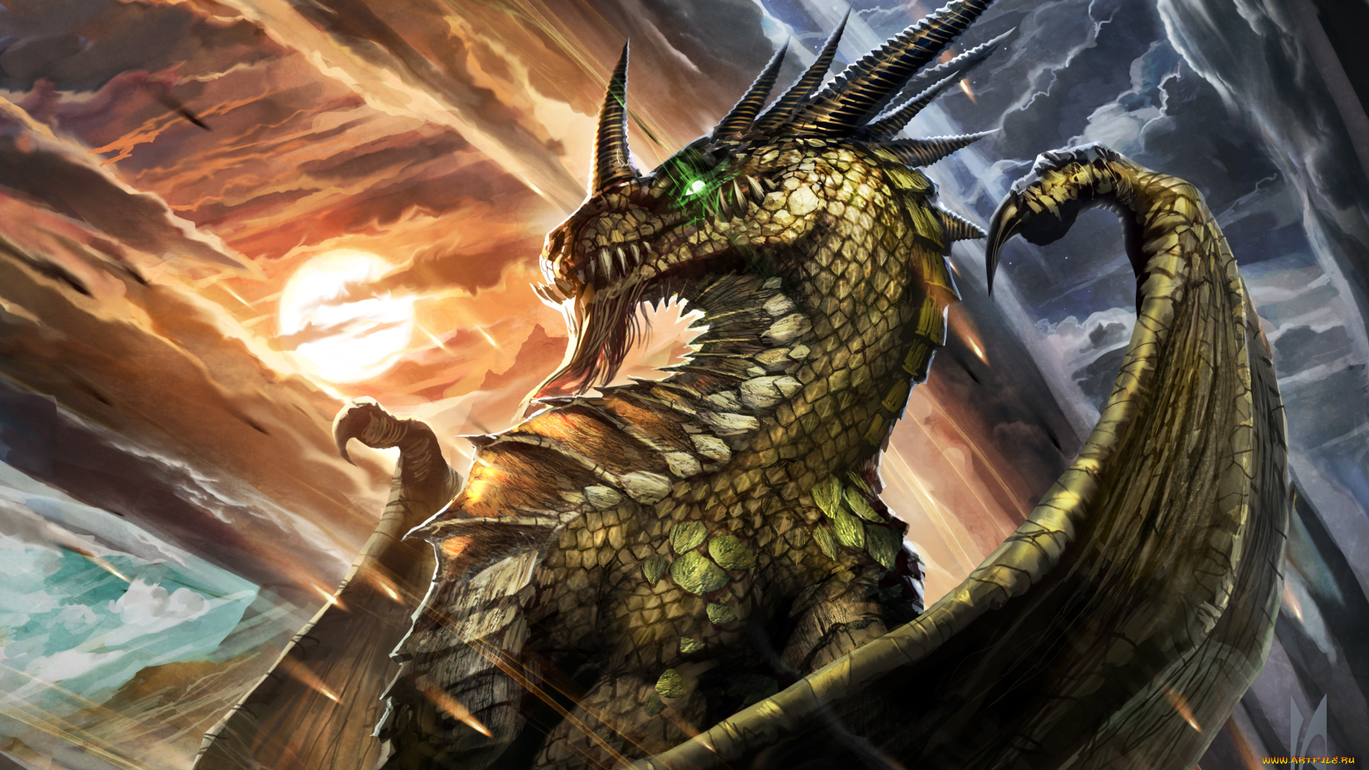 видео, игры, world, of, warcraft, blackrock, mountain, супруга, дракона, dragon, consort, карта, арт, hearthstone, wow, world, of, warcraft, луна, дракон, небо, солнце