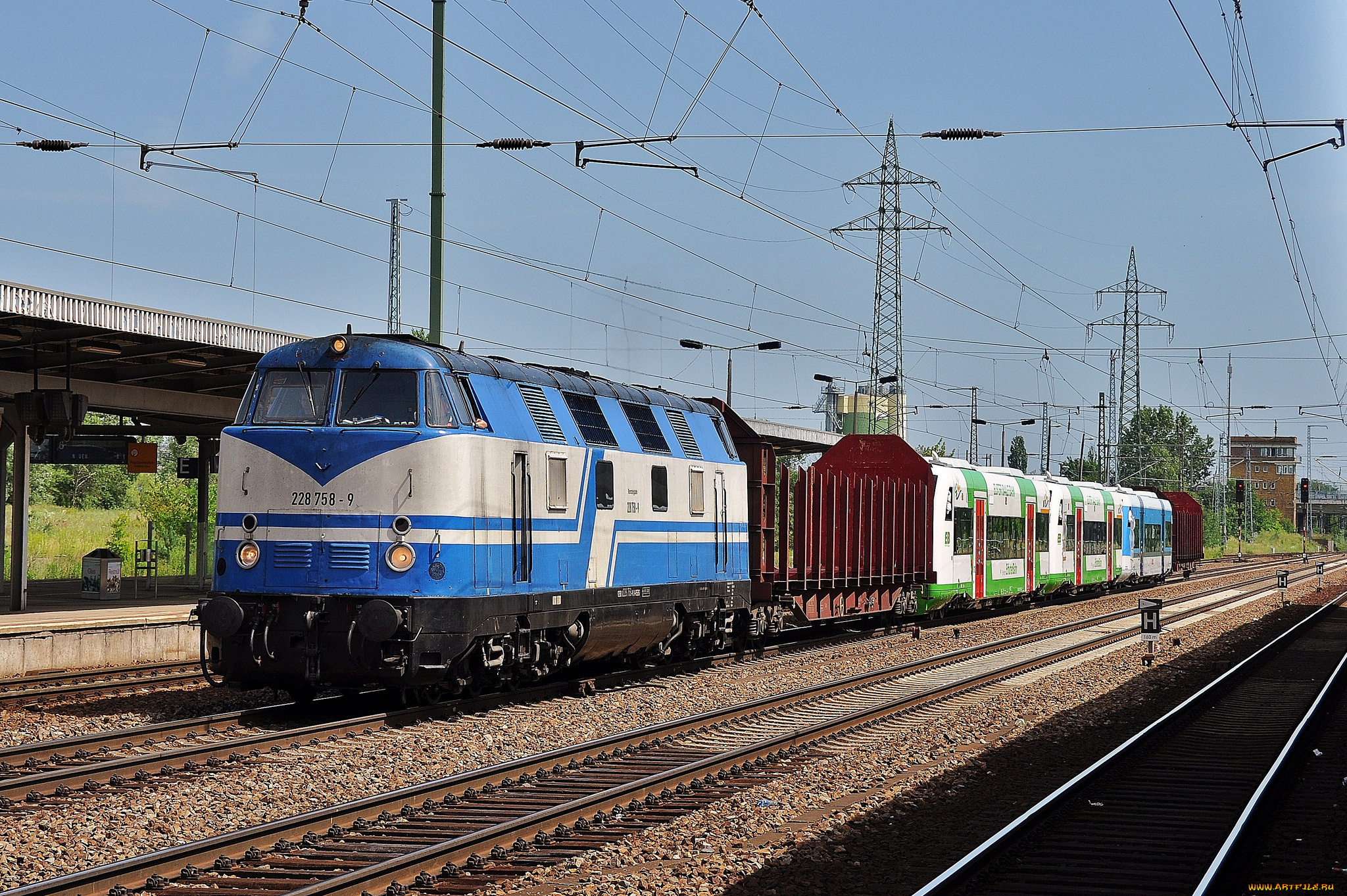 техника, поезда, локомотив, рельсы, дорога, железная, состав