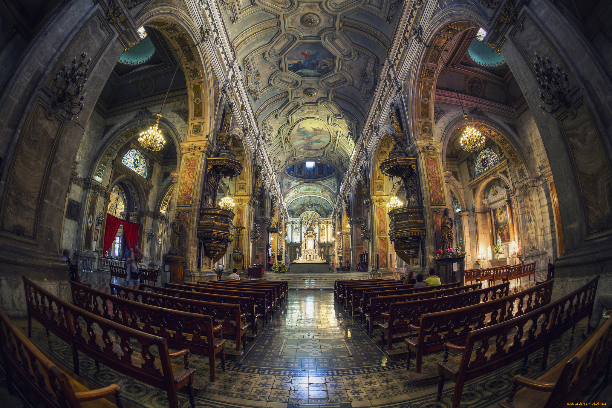 catedral, de, santiago, интерьер, убранство, , роспись, храма, хрпм