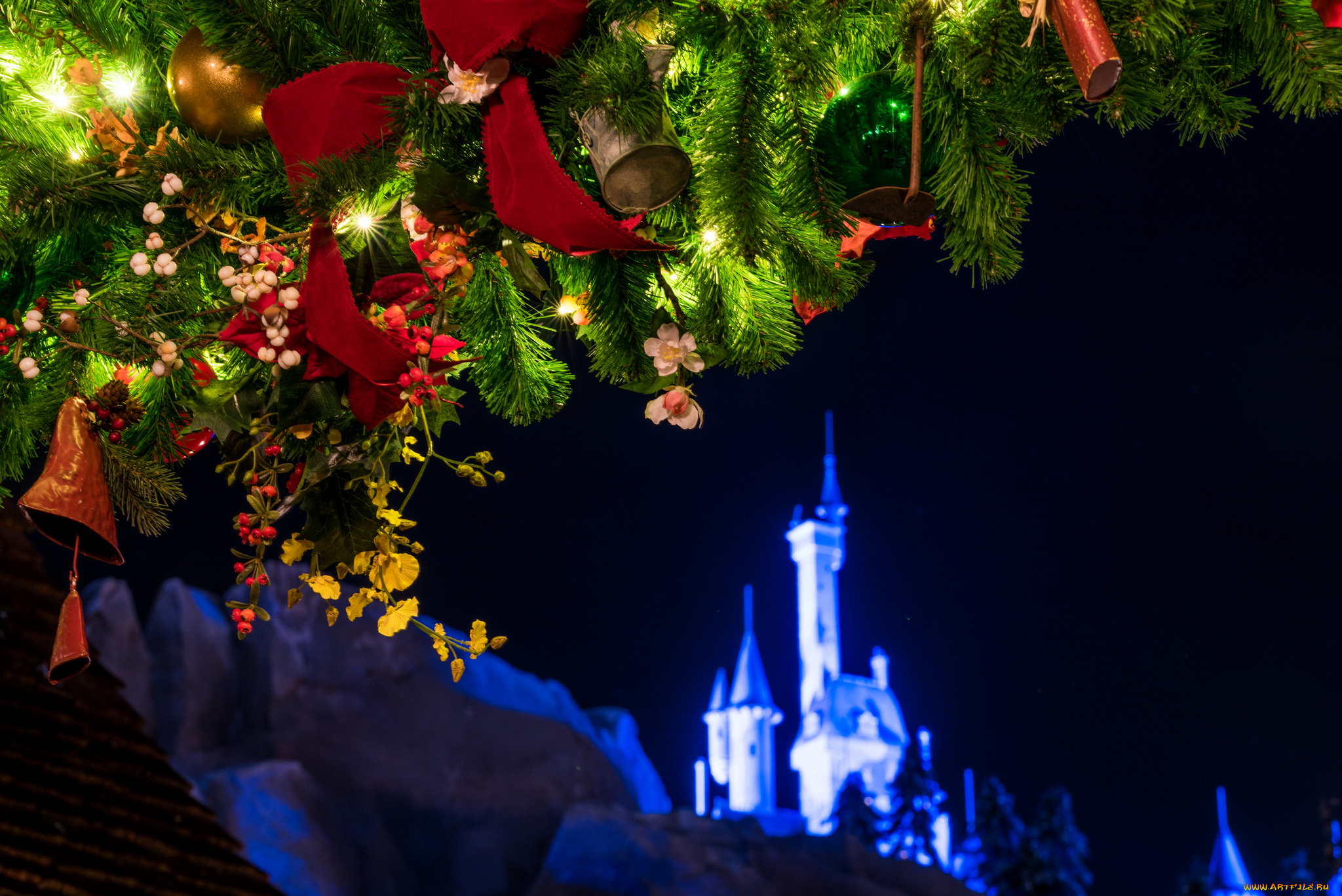 праздничные, украшения, рождество, праздник