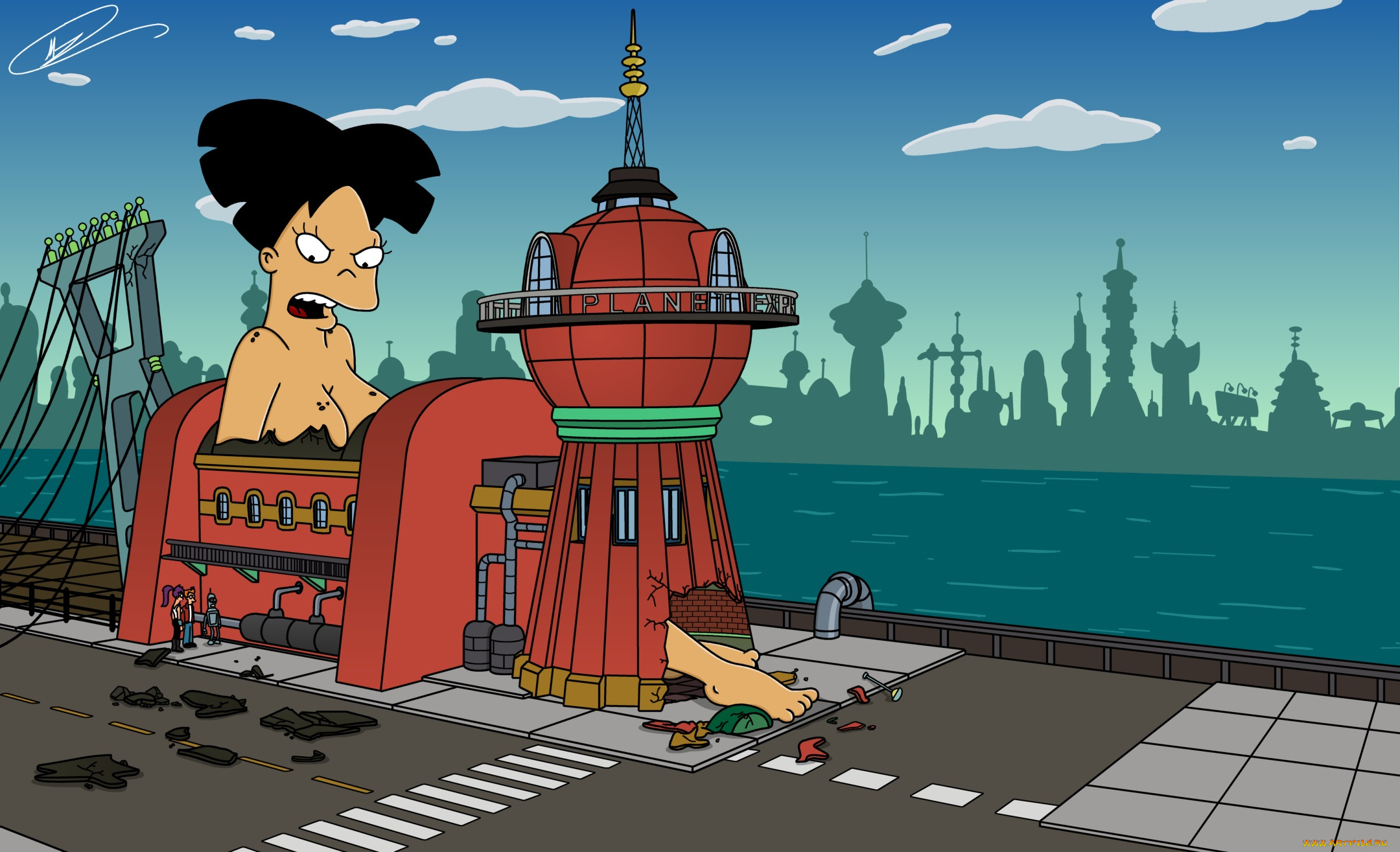 мультфильмы, futurama, персонаж