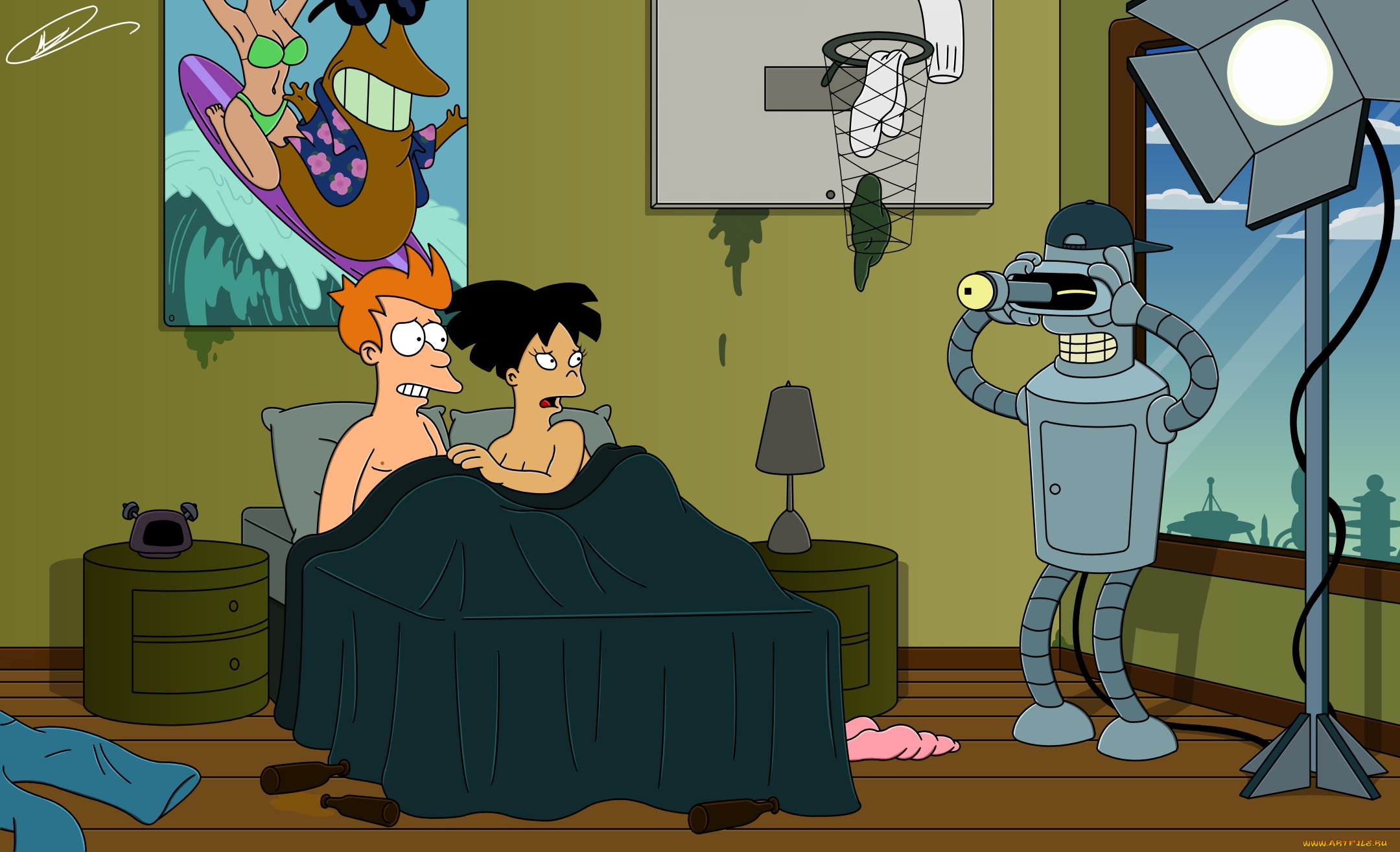 мультфильмы, futurama, персонажи