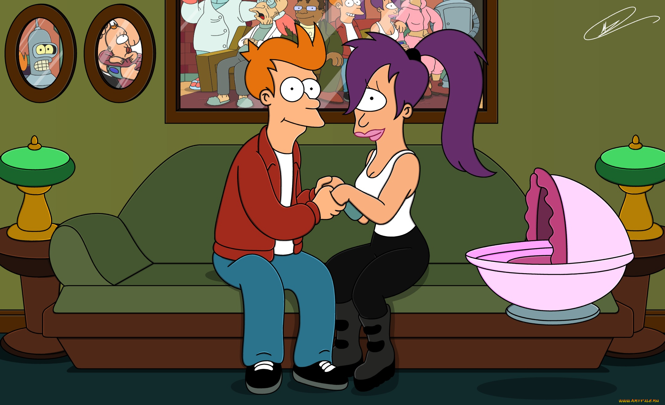 мультфильмы, futurama, персонажи