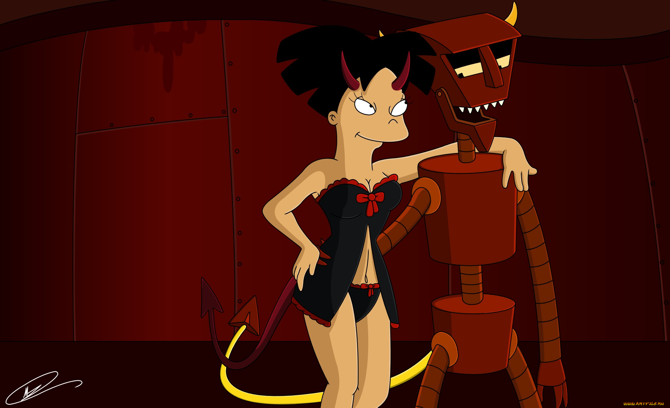 мультфильмы, futurama, персонажи