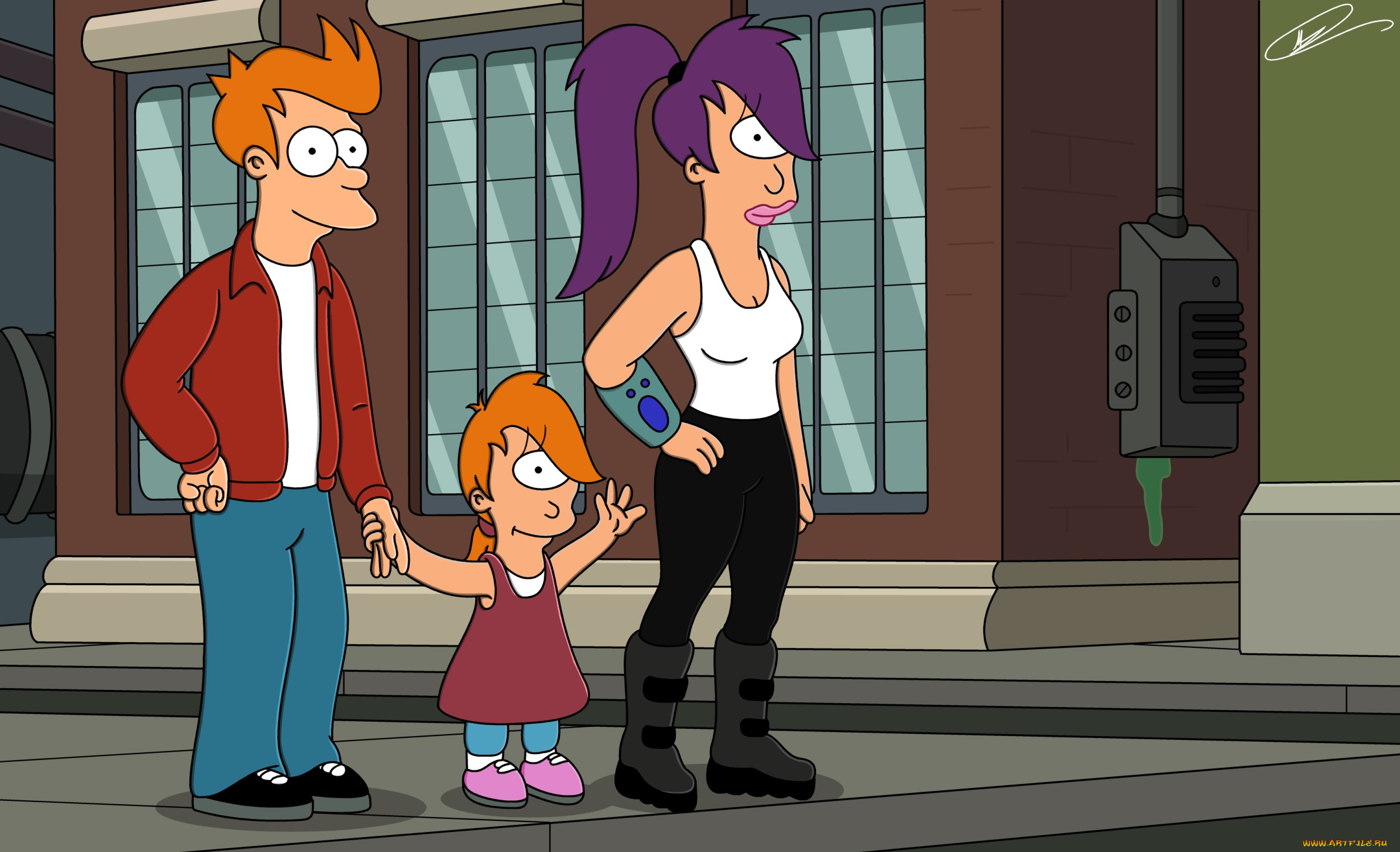 мультфильмы, futurama, персонажи