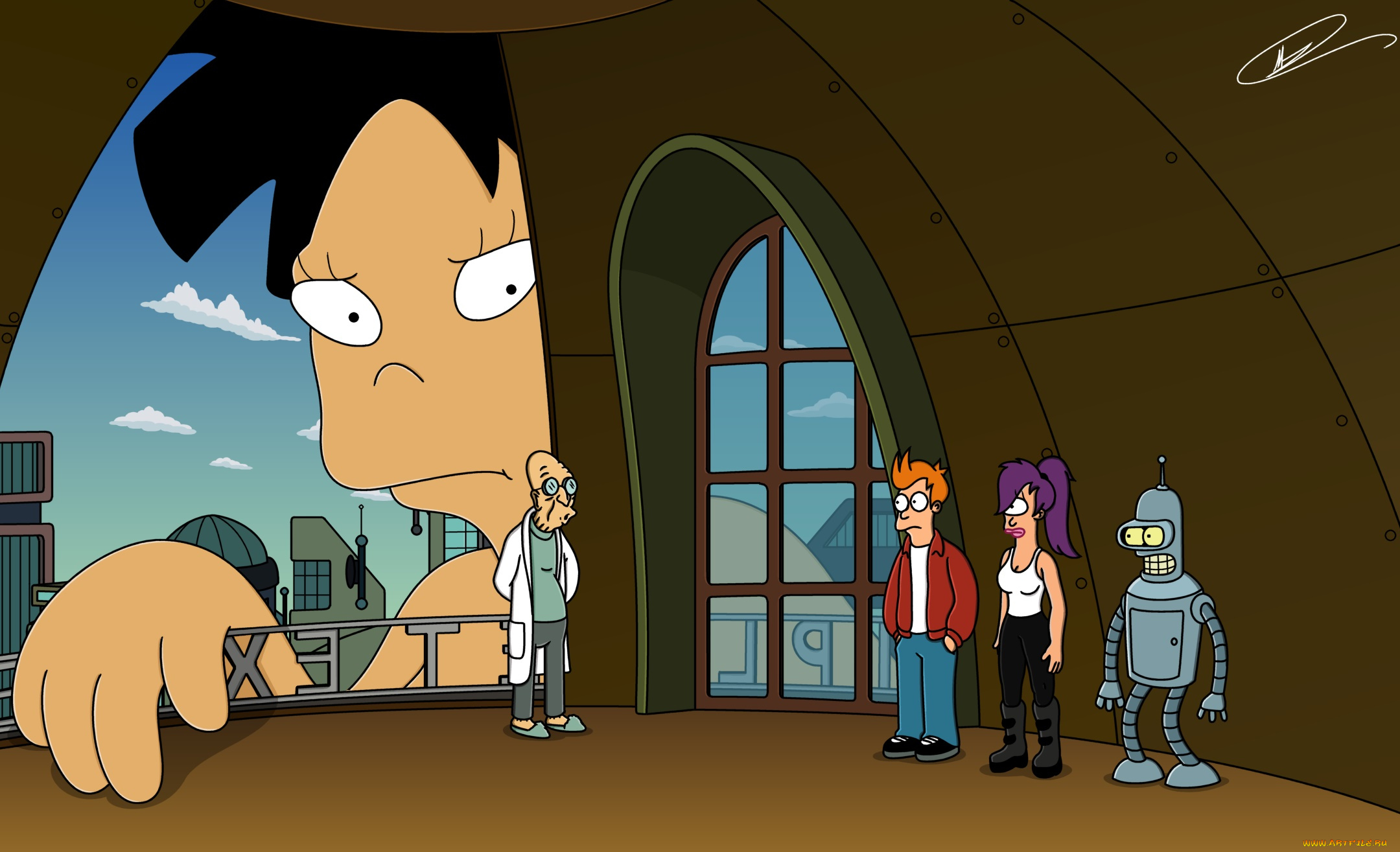 мультфильмы, futurama, персонажи