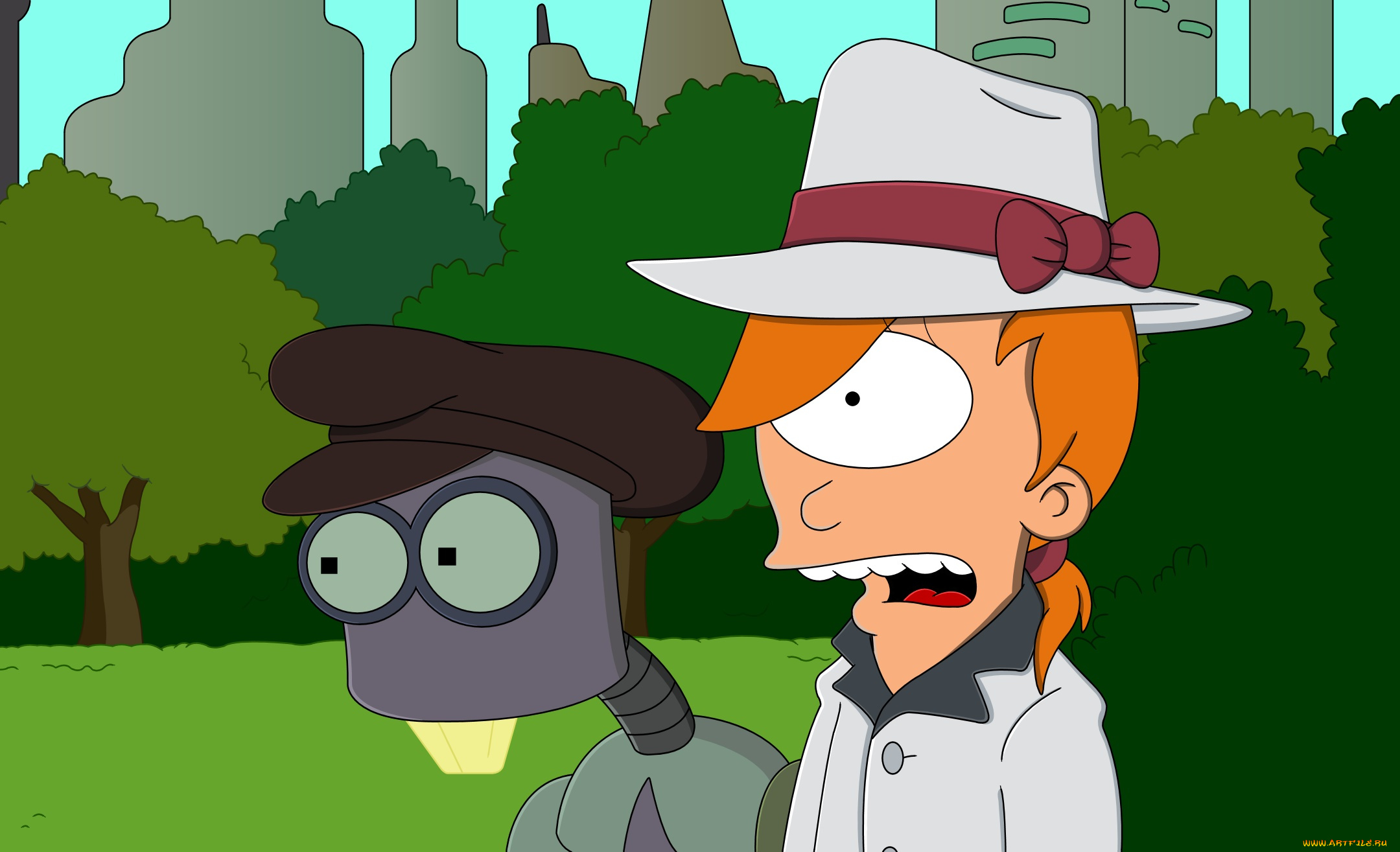 мультфильмы, futurama, персонажи