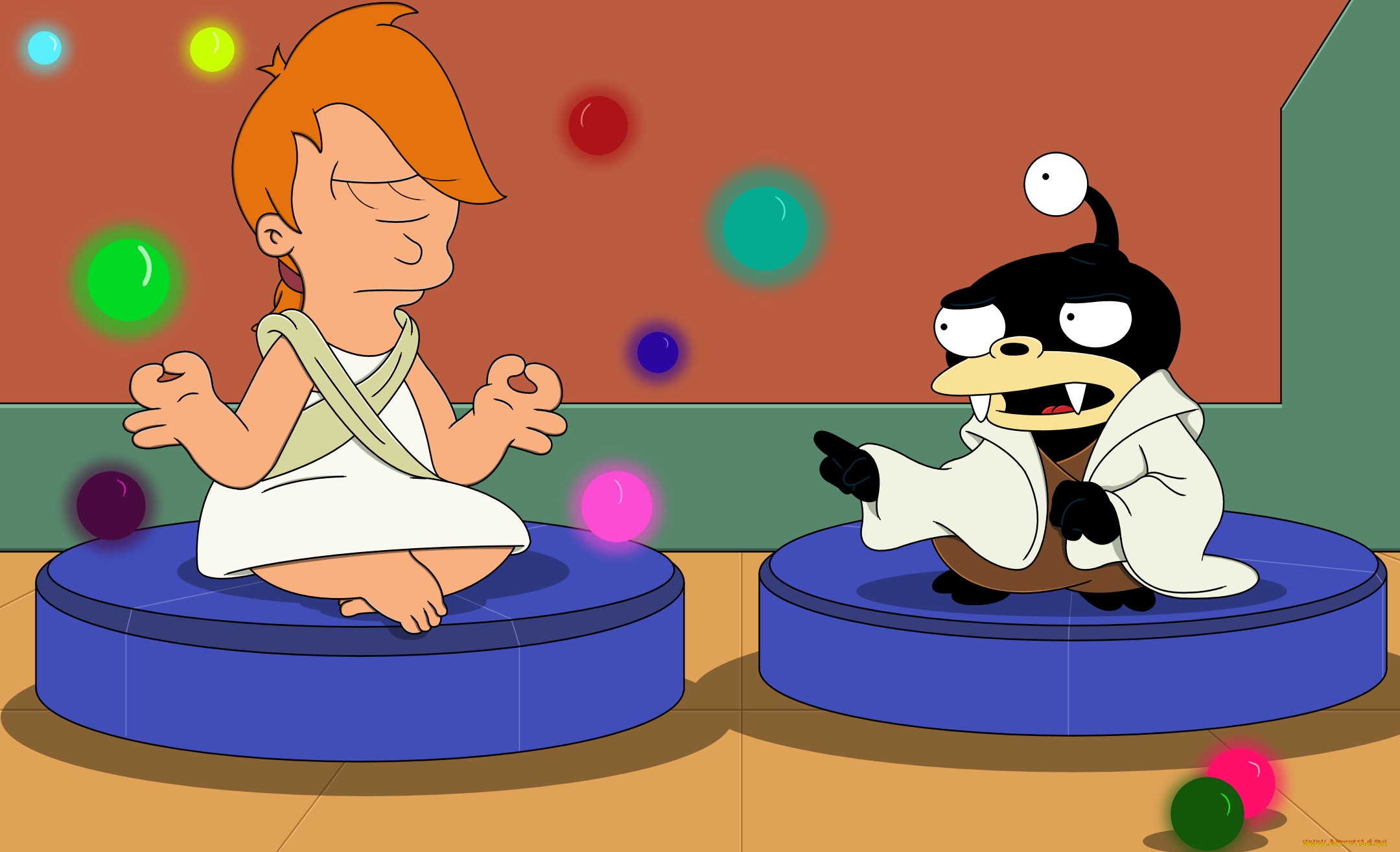мультфильмы, futurama, персонажи