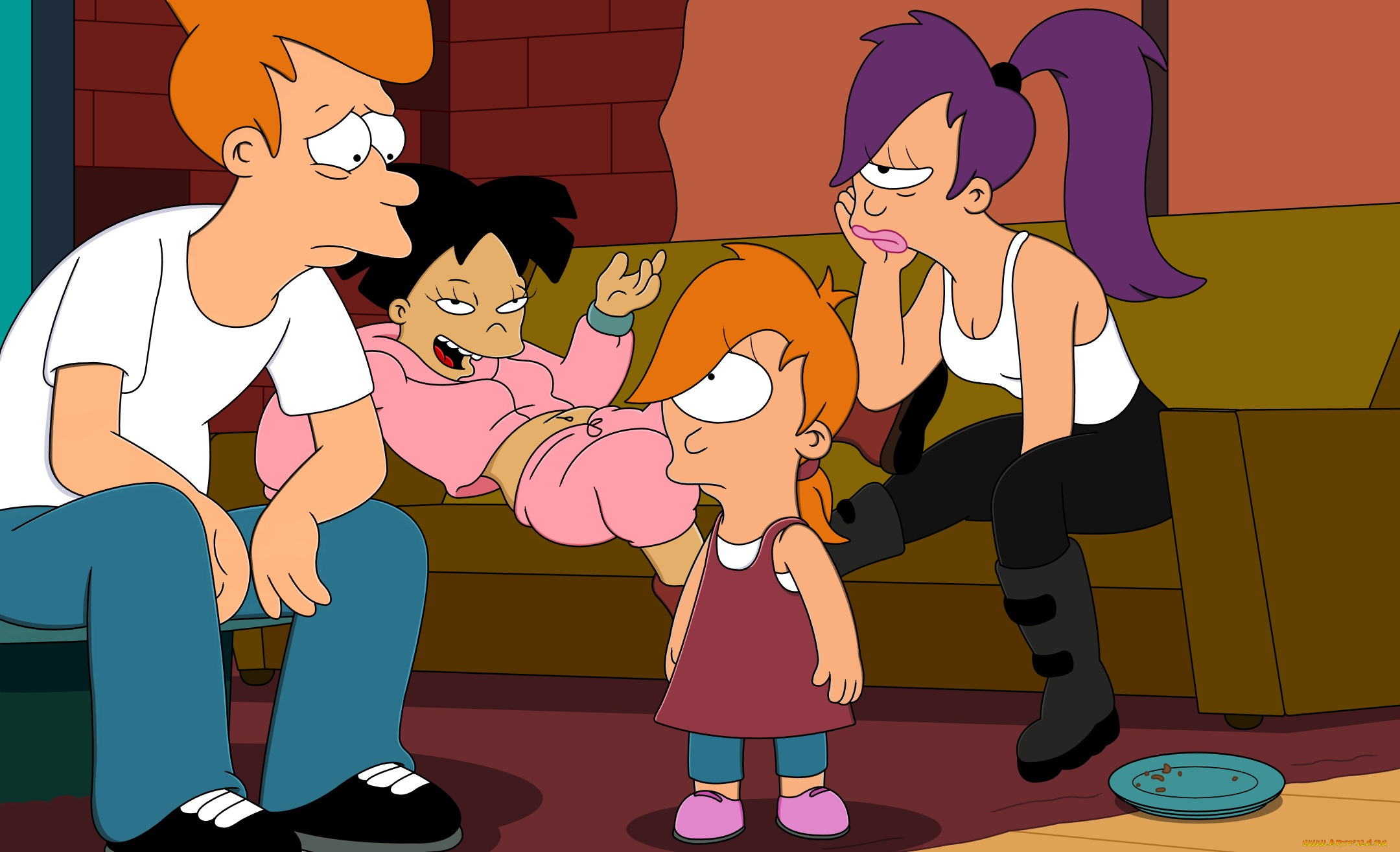 мультфильмы, futurama, персонажи