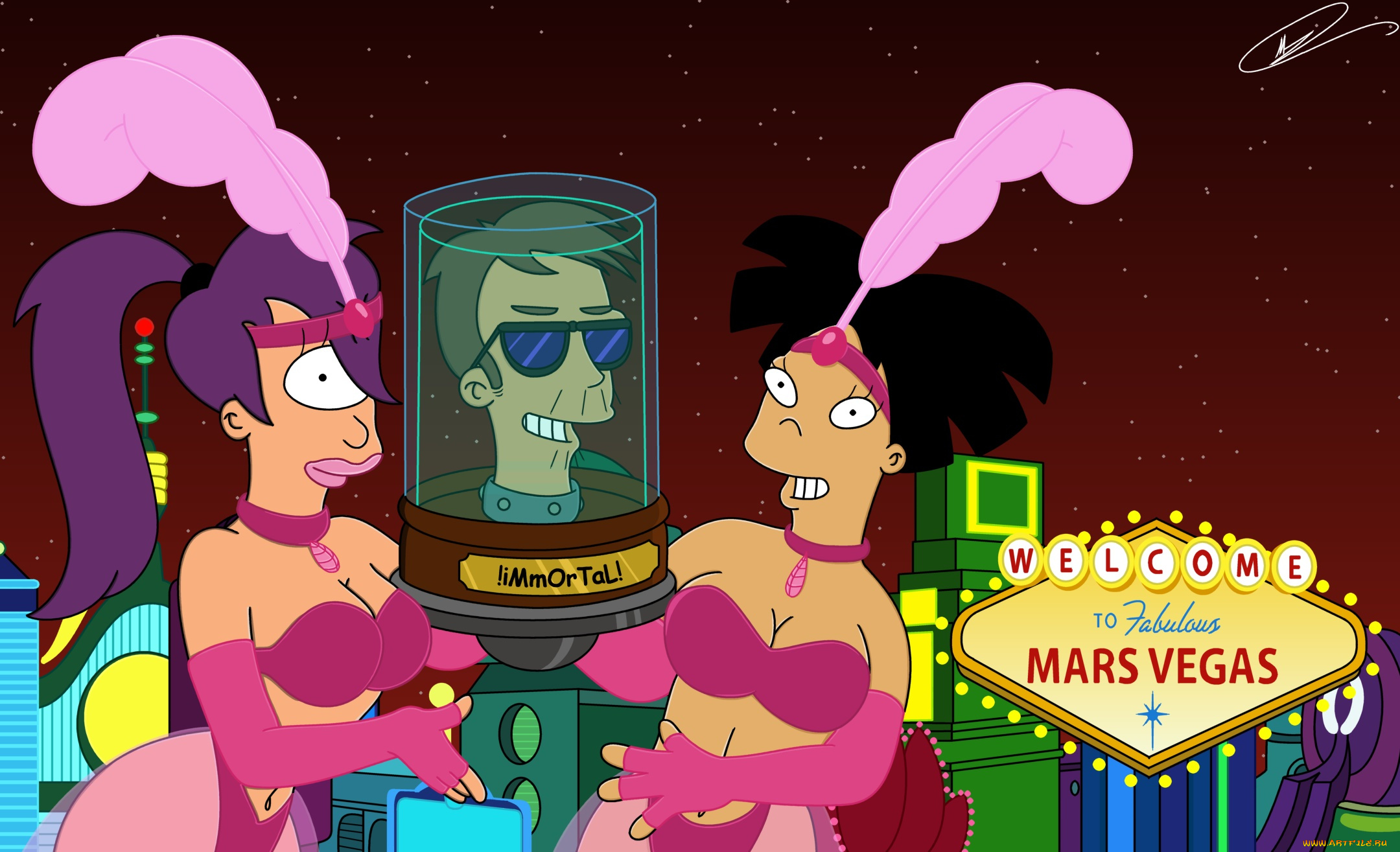 мультфильмы, futurama, персонажи