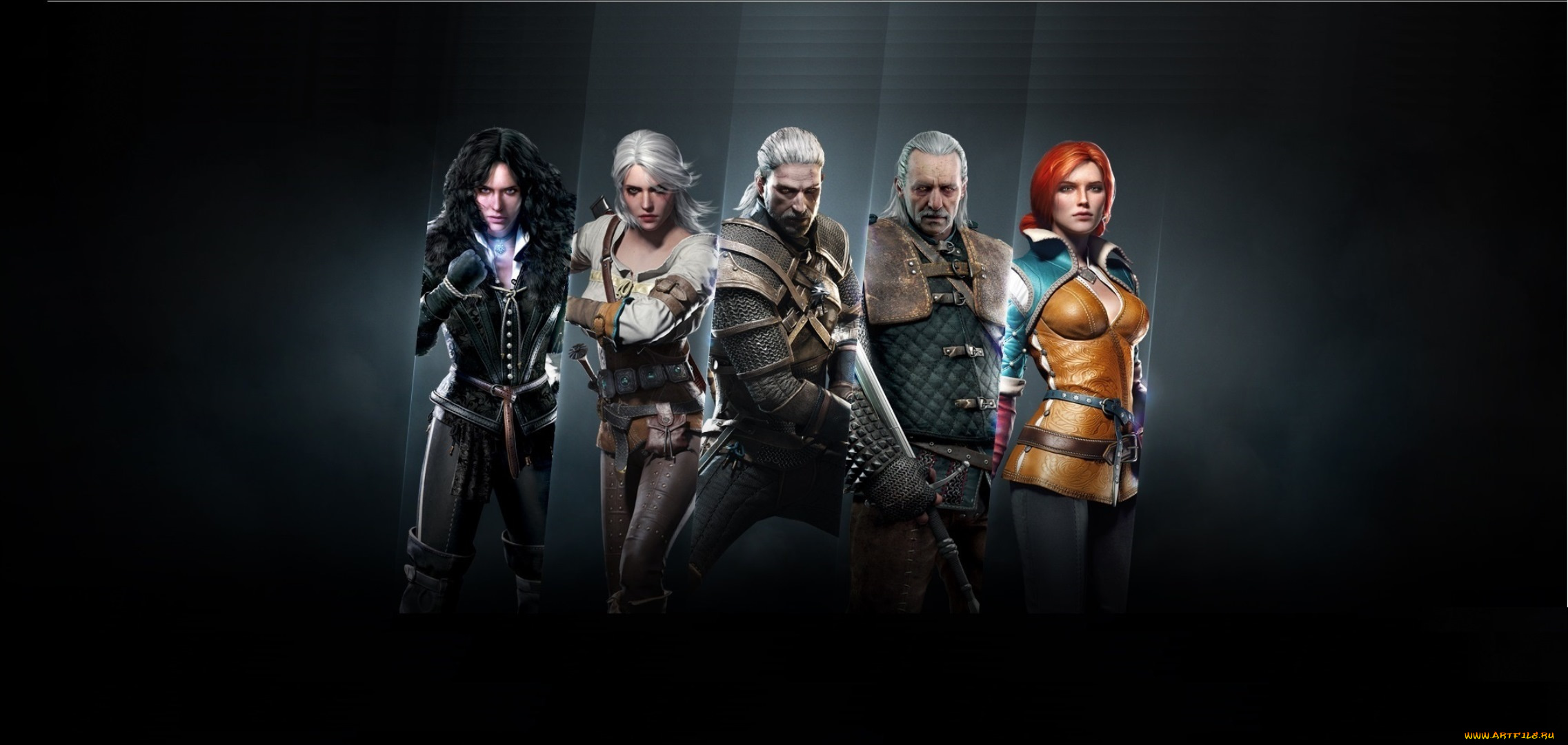 видео, игры, the, witcher, 3, , wild, hunt, команда, цири, cd, projekt, red, the, witcher, 3, wild, hunt, трисс, весемир, ведьмак, арт, дикая, охота, меч, доспехи, следопыт, главные, герои, геральт, йеннифэр