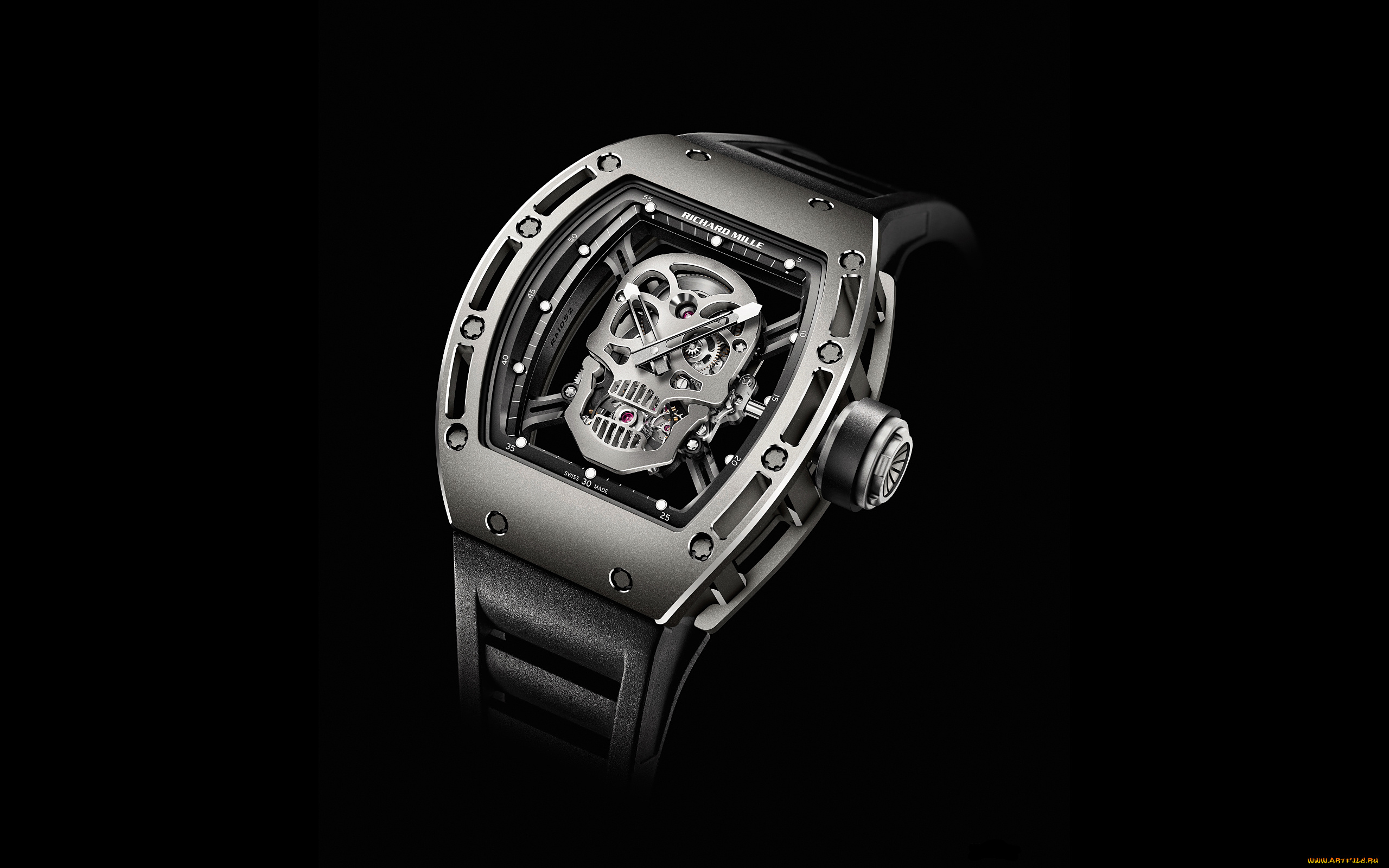 бренды, -, другое, наручные, часы, серебро, череп