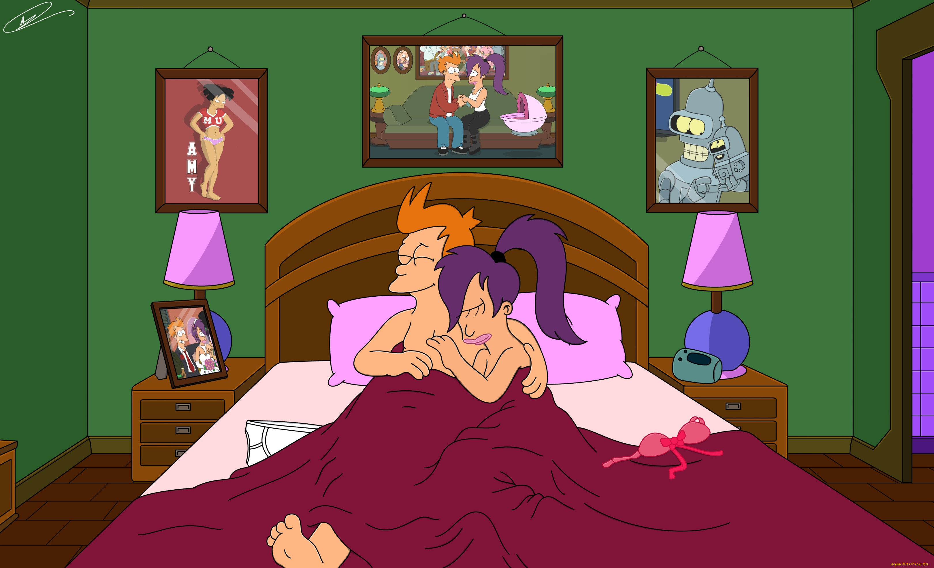 мультфильмы, futurama, персонажи