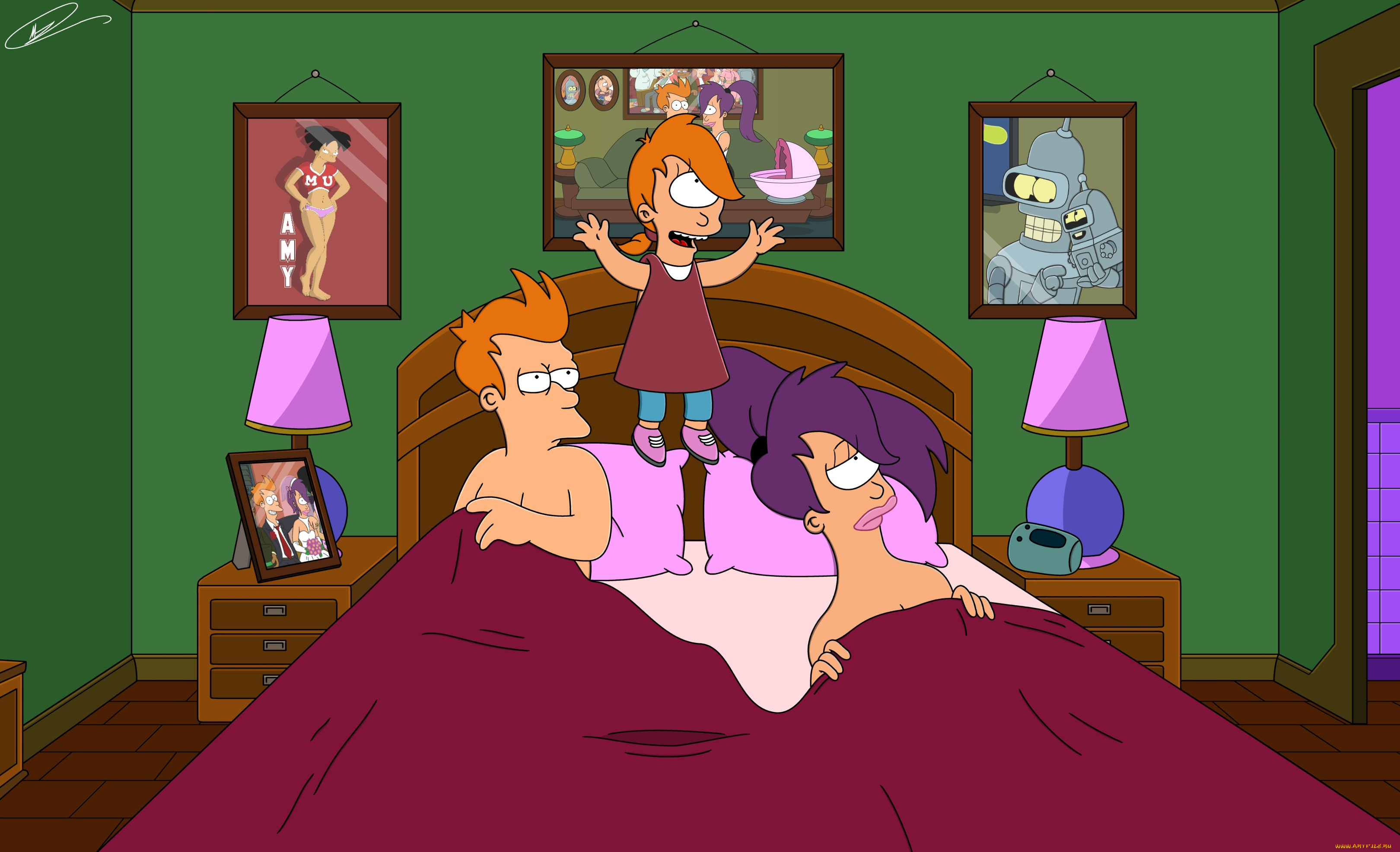 мультфильмы, futurama, персонажи