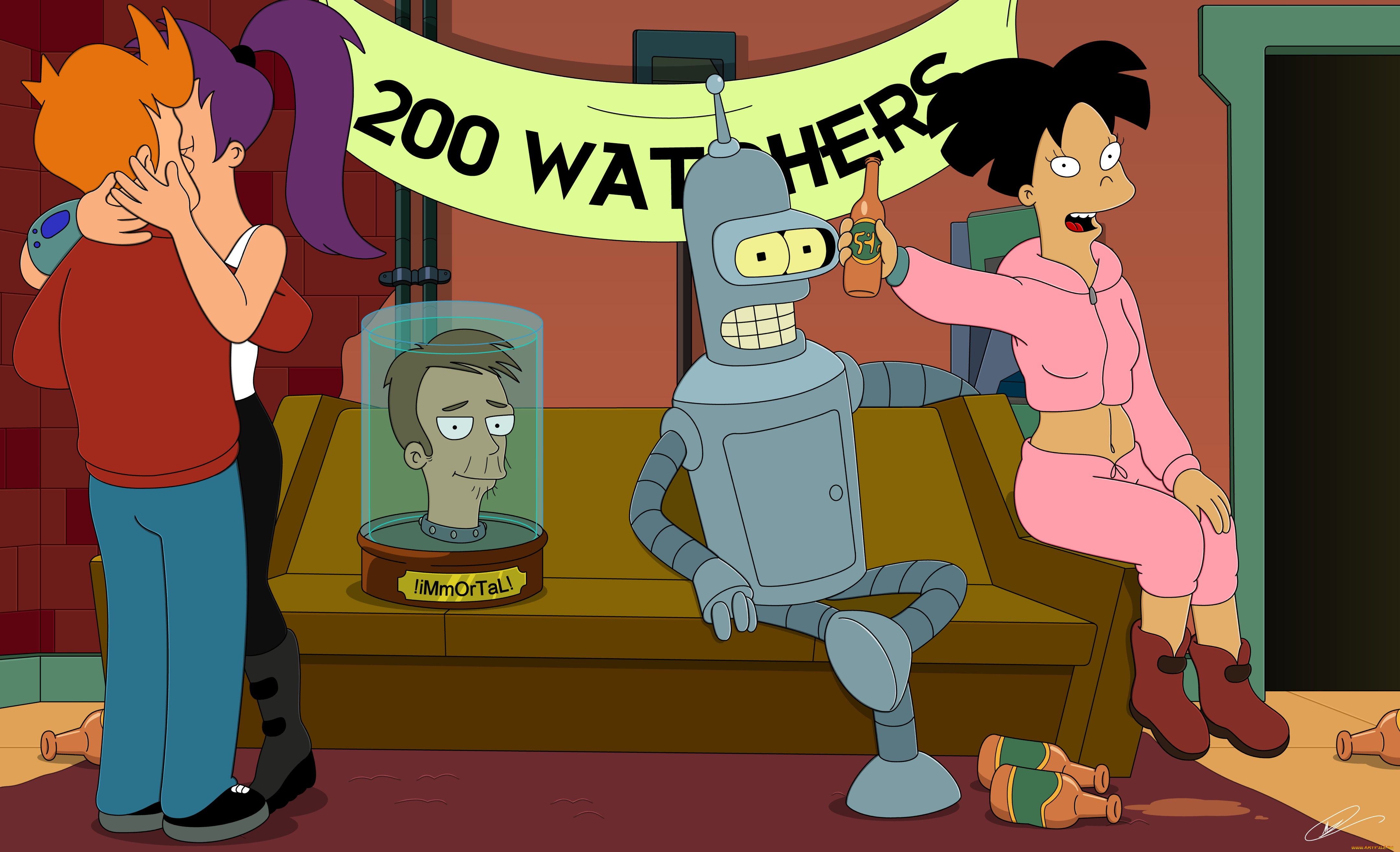 мультфильмы, futurama, робот