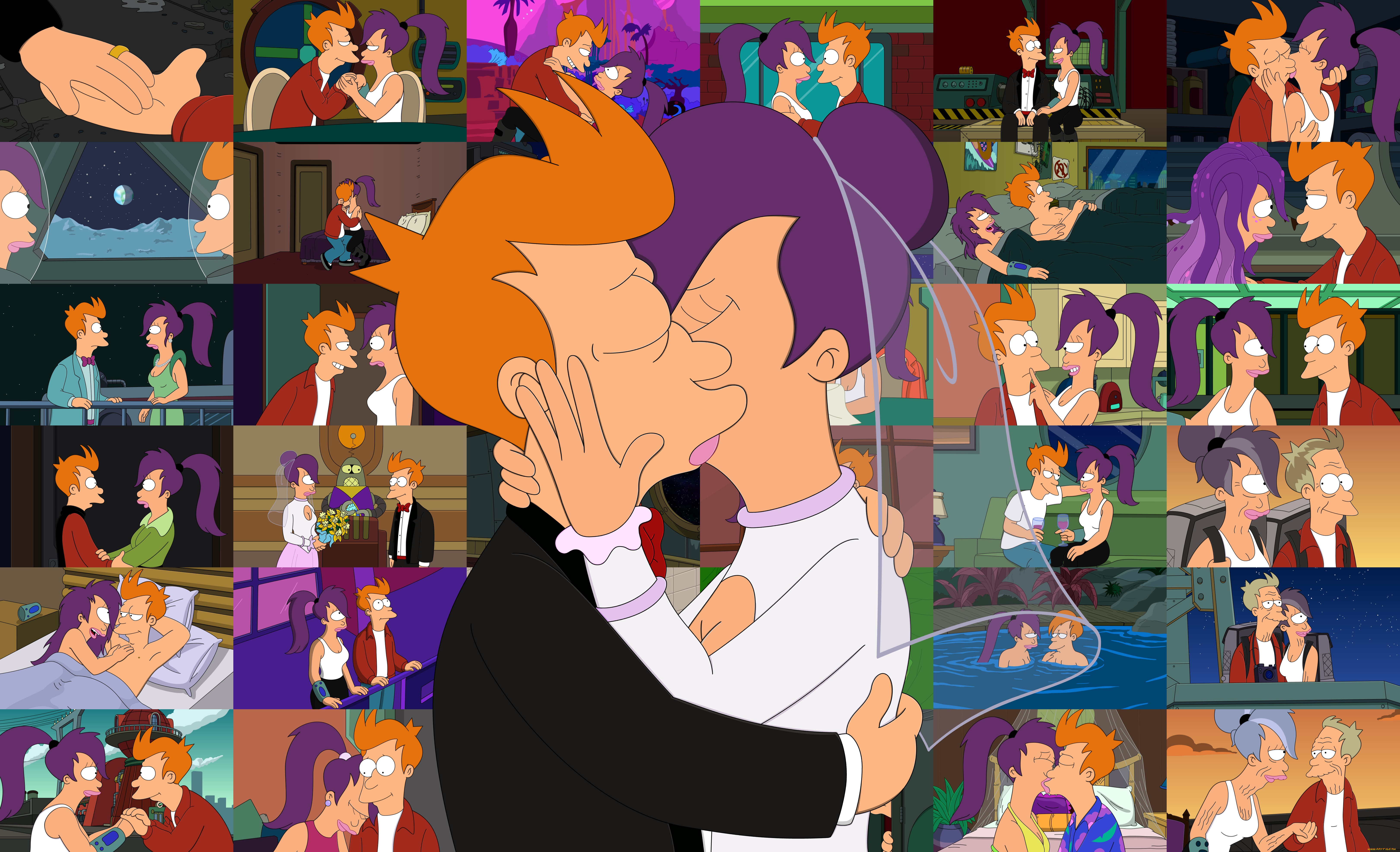 мультфильмы, futurama, персонажи, свадьба