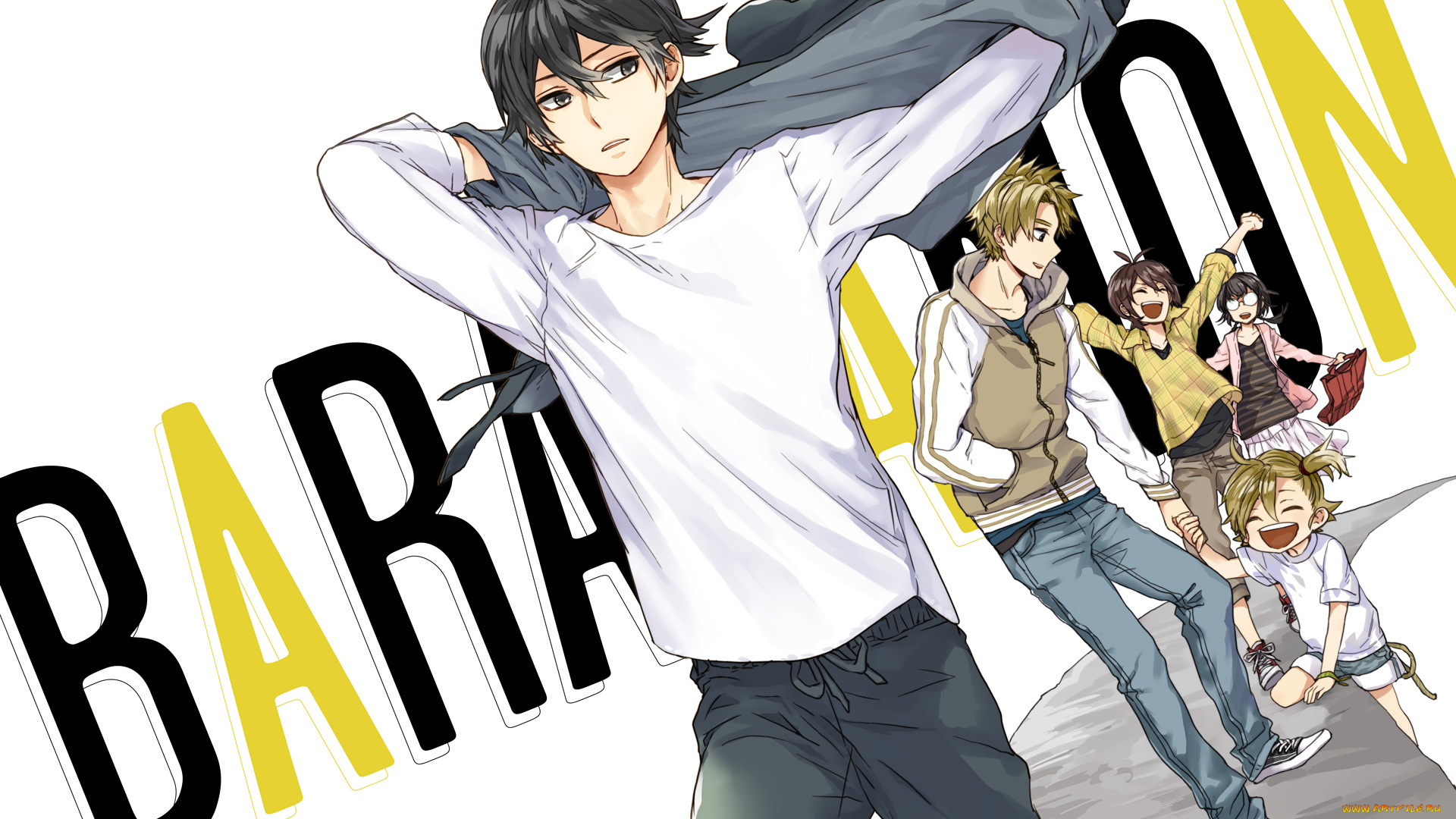 аниме, barakamon, парень