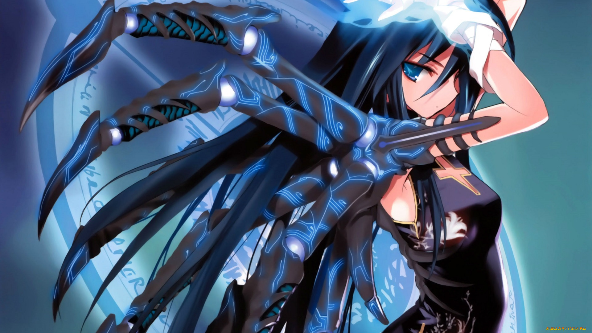 аниме, kaku-san-sei, million, arthur, ангел, девочка