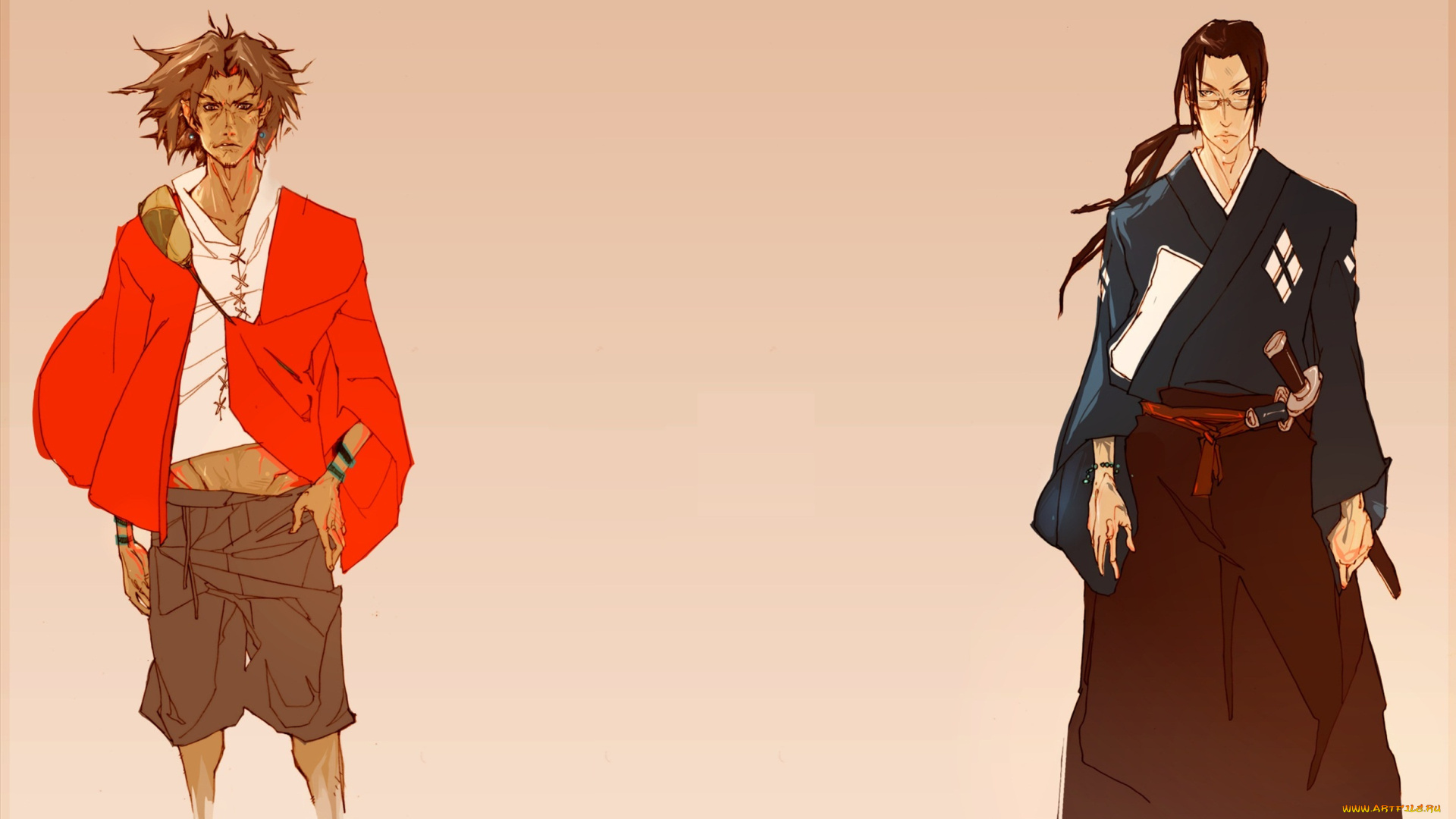 аниме, samurai, champloo, дзин, самурай, чамплоо, муген