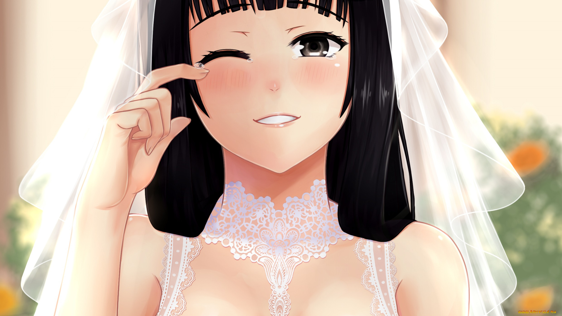аниме, unknown, , другое, счастье, девушка, свадьба