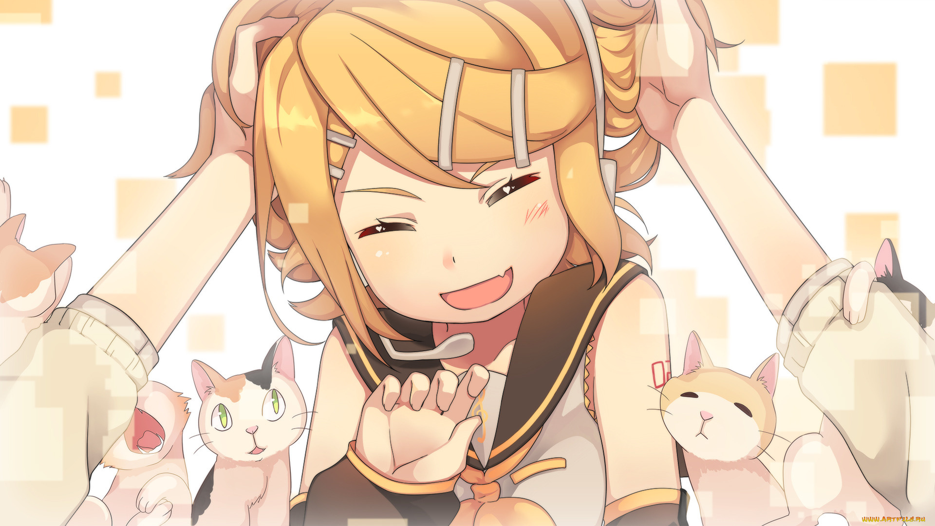 аниме, vocaloid, kagamine, rin