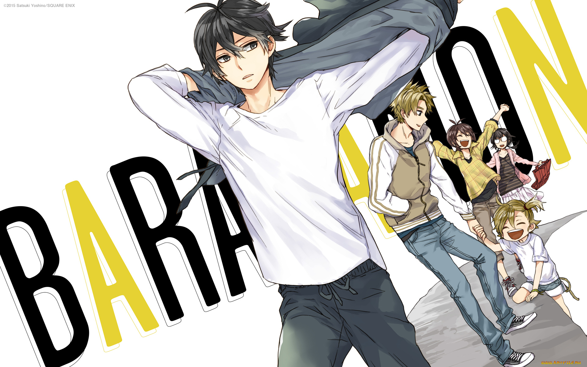 аниме, barakamon, парень