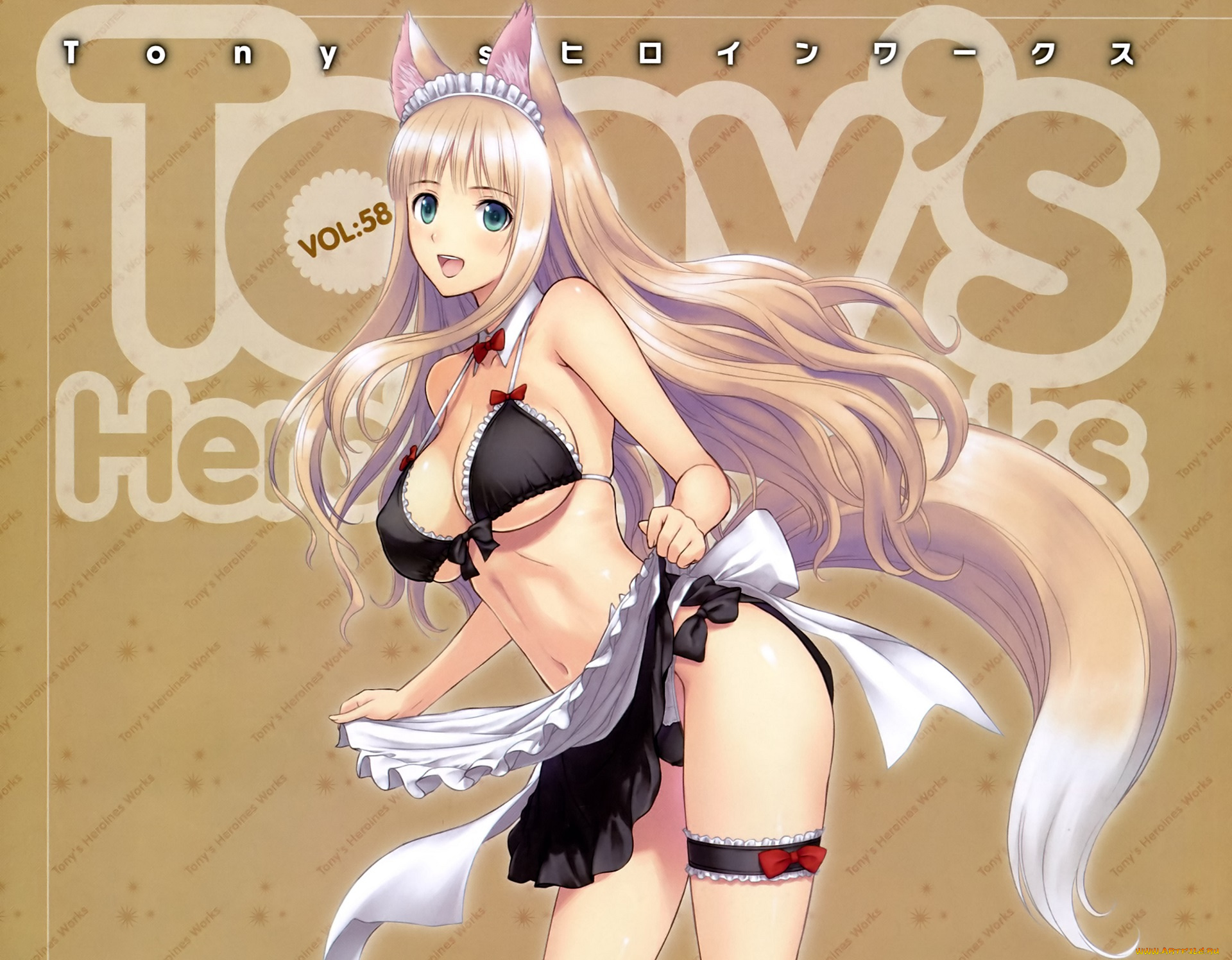 аниме, животные, , существа, девушка