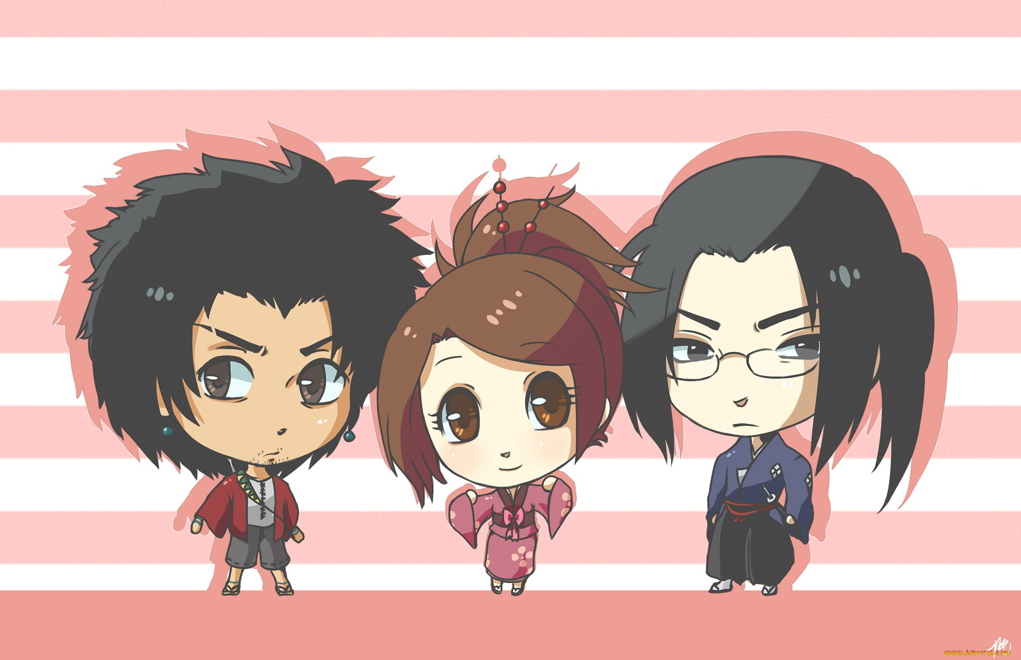 аниме, samurai, champloo, самурай, чамплоо