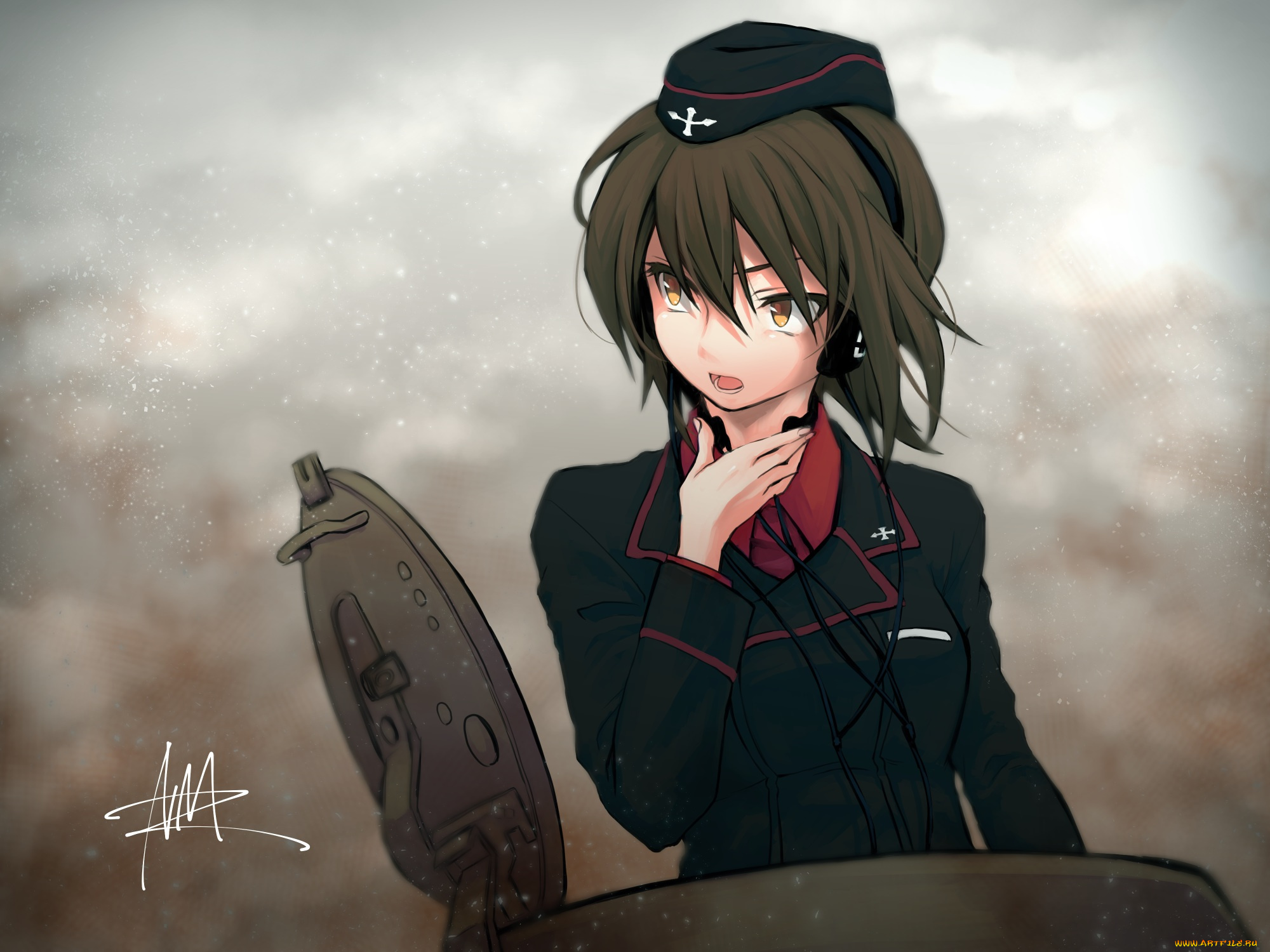 аниме, girls, und, panzer, nishizumi, maho