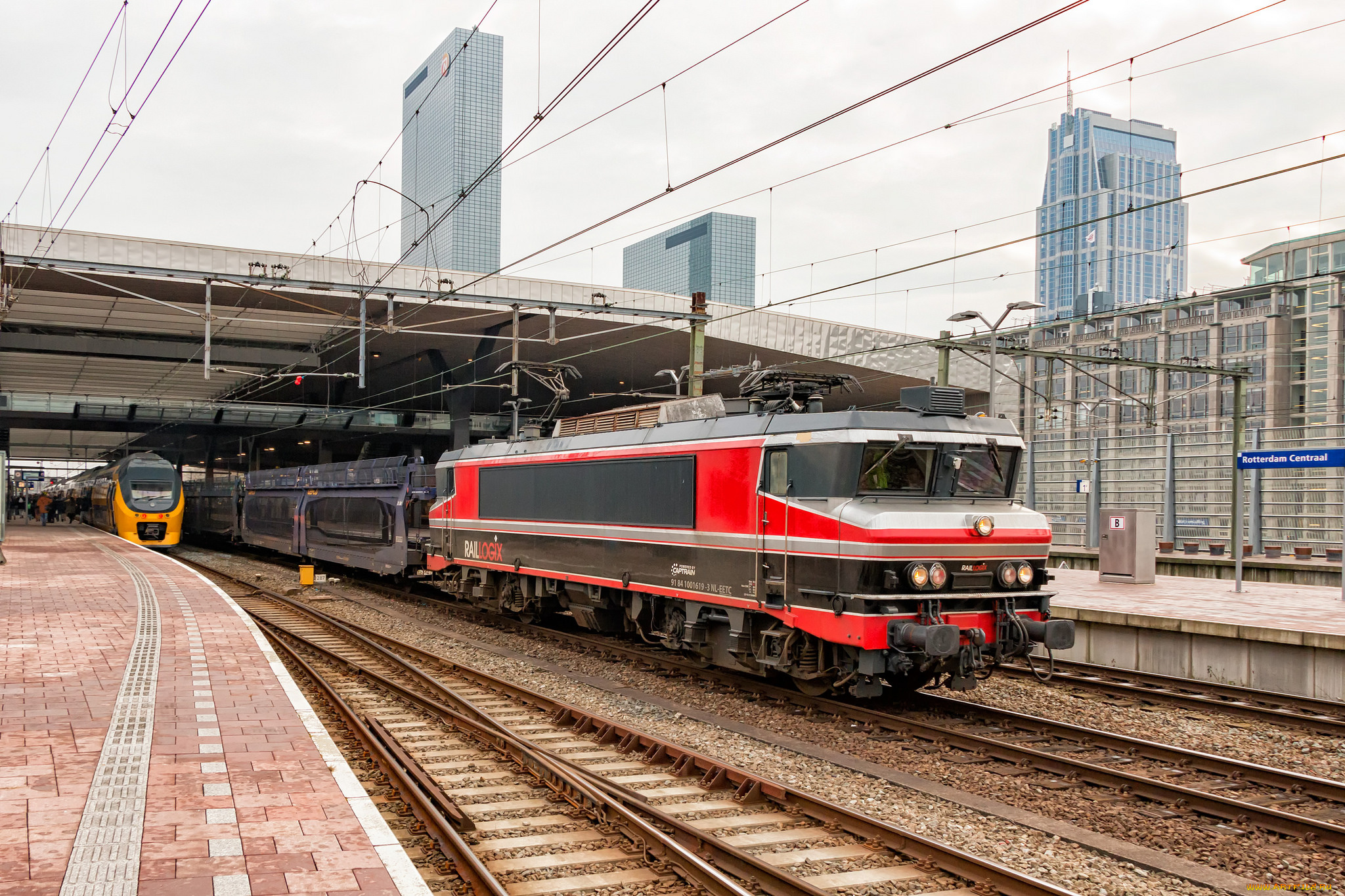 техника, электровозы, рельсы, локомотив, состав