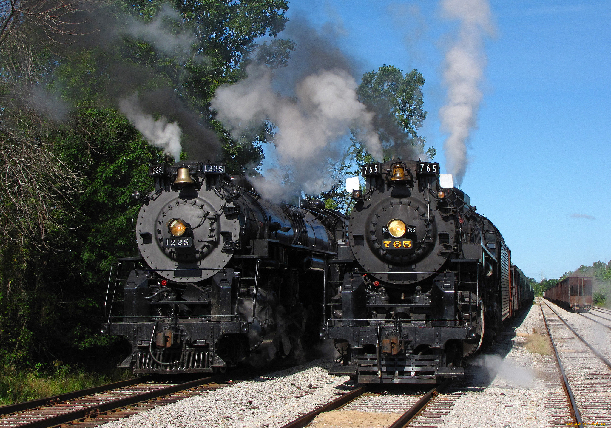 техника, паровозы, паровоз, рельсы