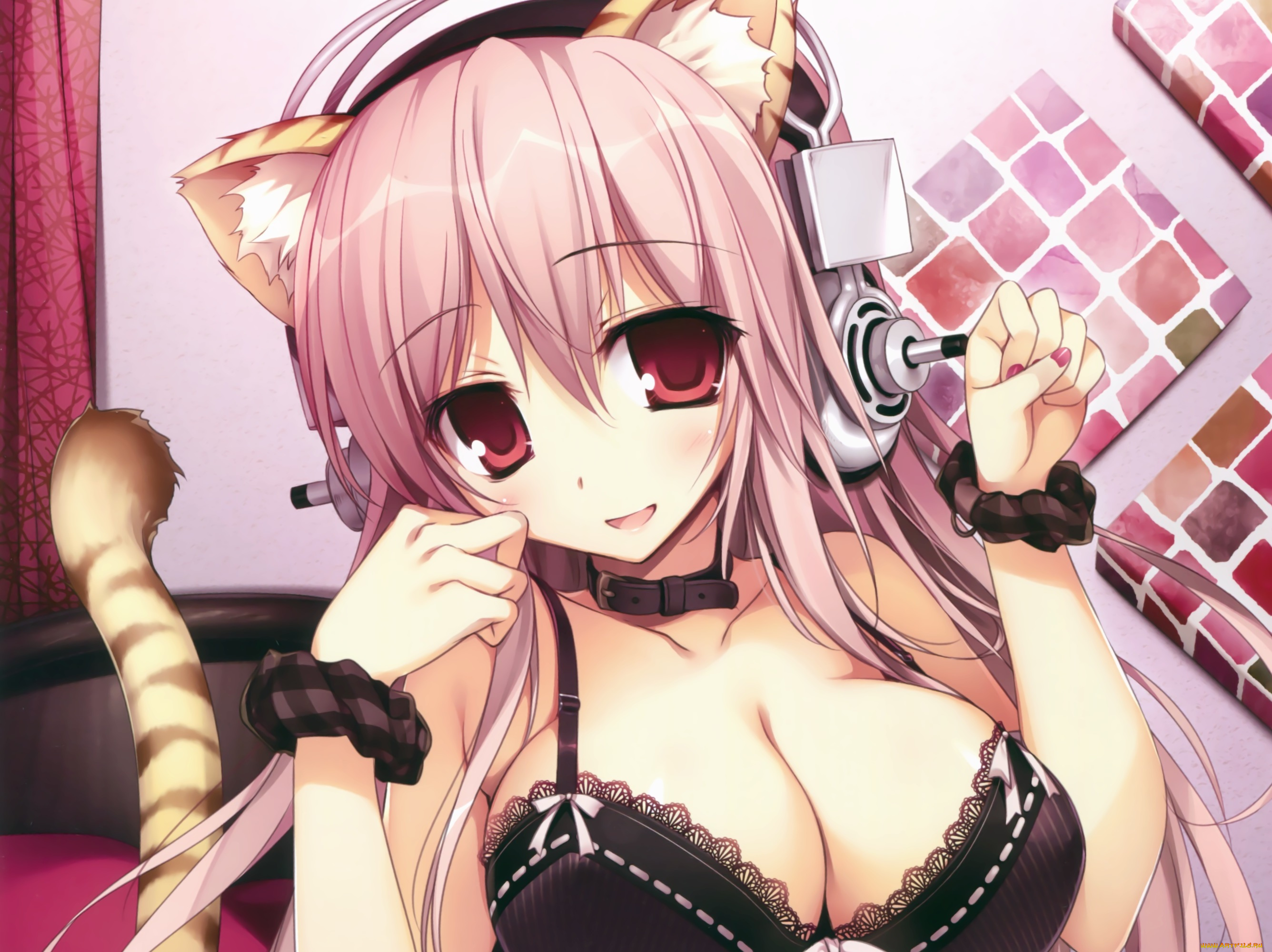 аниме, музыка, девушка