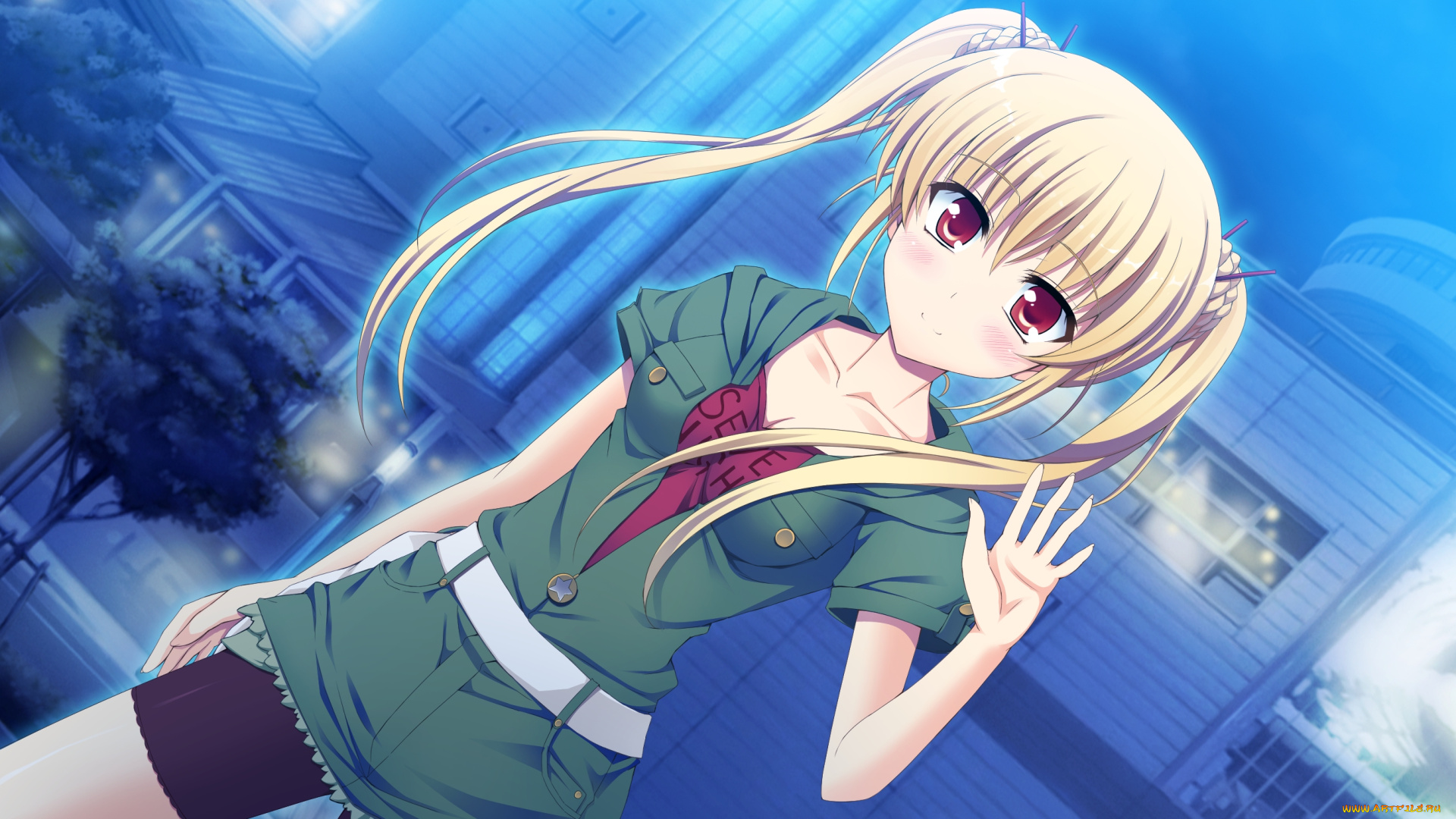 аниме, atled, everlasting, song, фон, взгляд, девушка