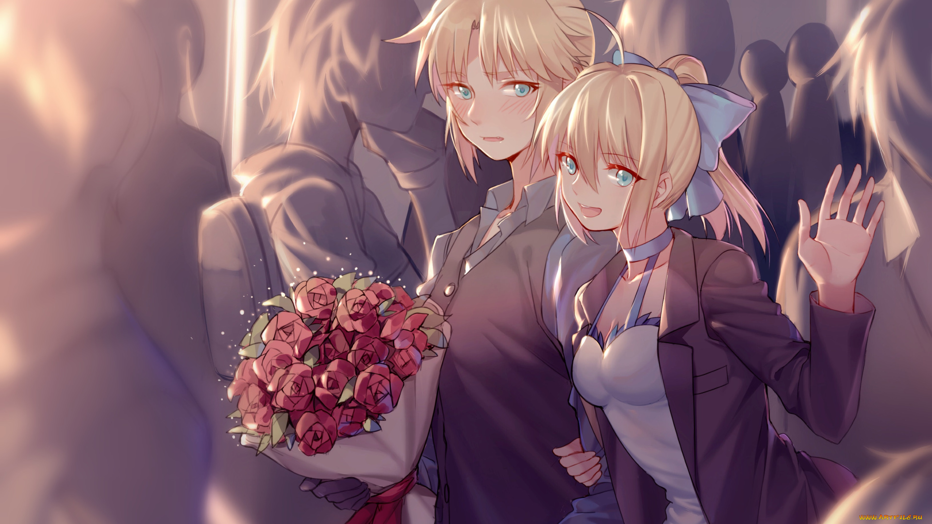 аниме, fate, stay, night, saber