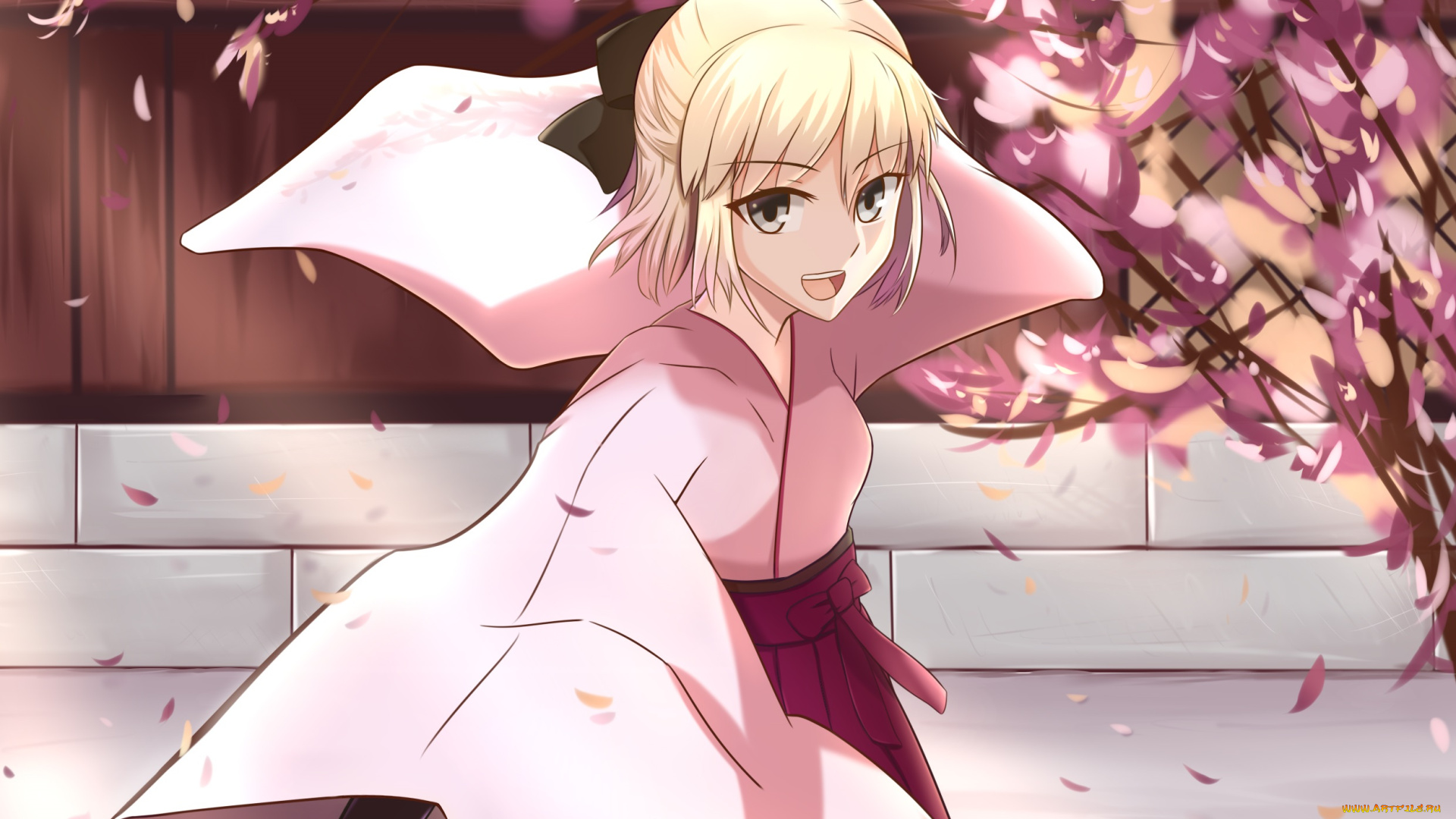 аниме, fate, stay, night, sakura, saber