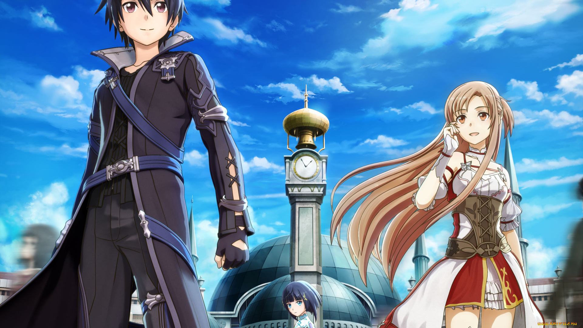 аниме, sword, art, online, персонажи